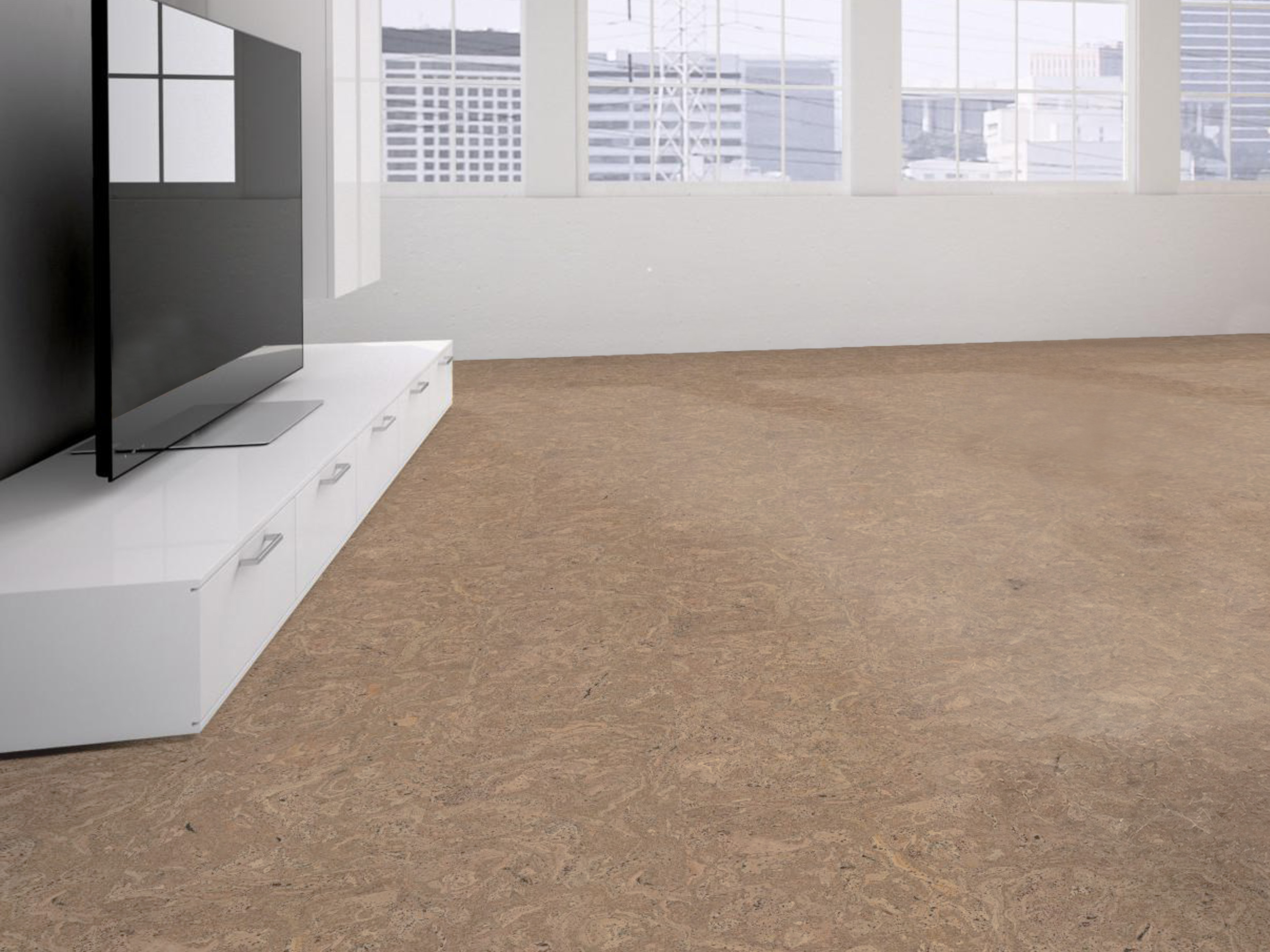 TRECOR® Klick Korkboden Stilo - 10 mm Stark - Farbe: Creme