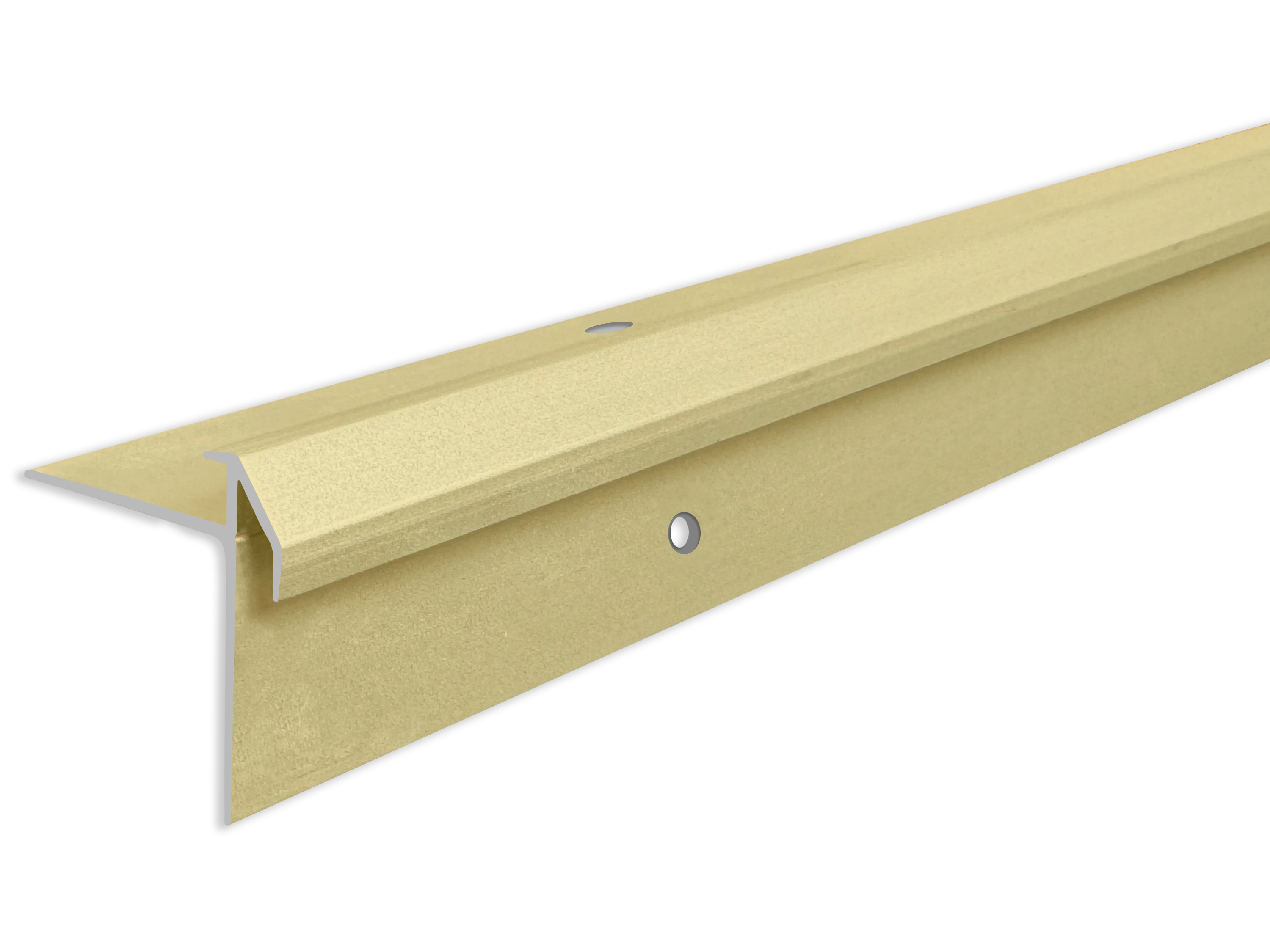 ufitec® Treppenkantenprofil beidseitig für Vinylböden für Belagshöhen von 5 mm - Alu eloxiert