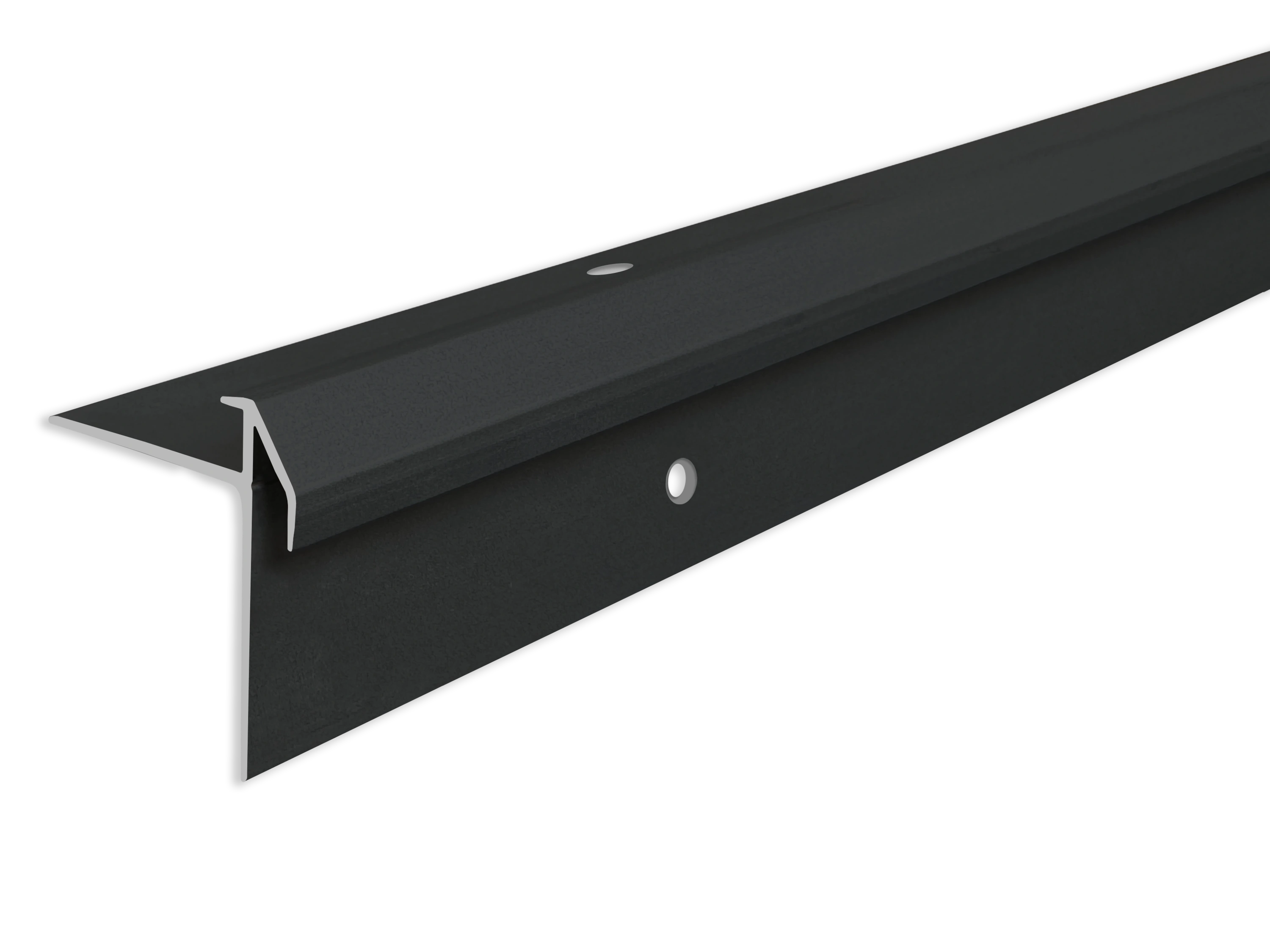 ufitec® Treppenkantenprofil beidseitig für Vinylböden für Belagshöhen von 3 mm - Alu eloxiert