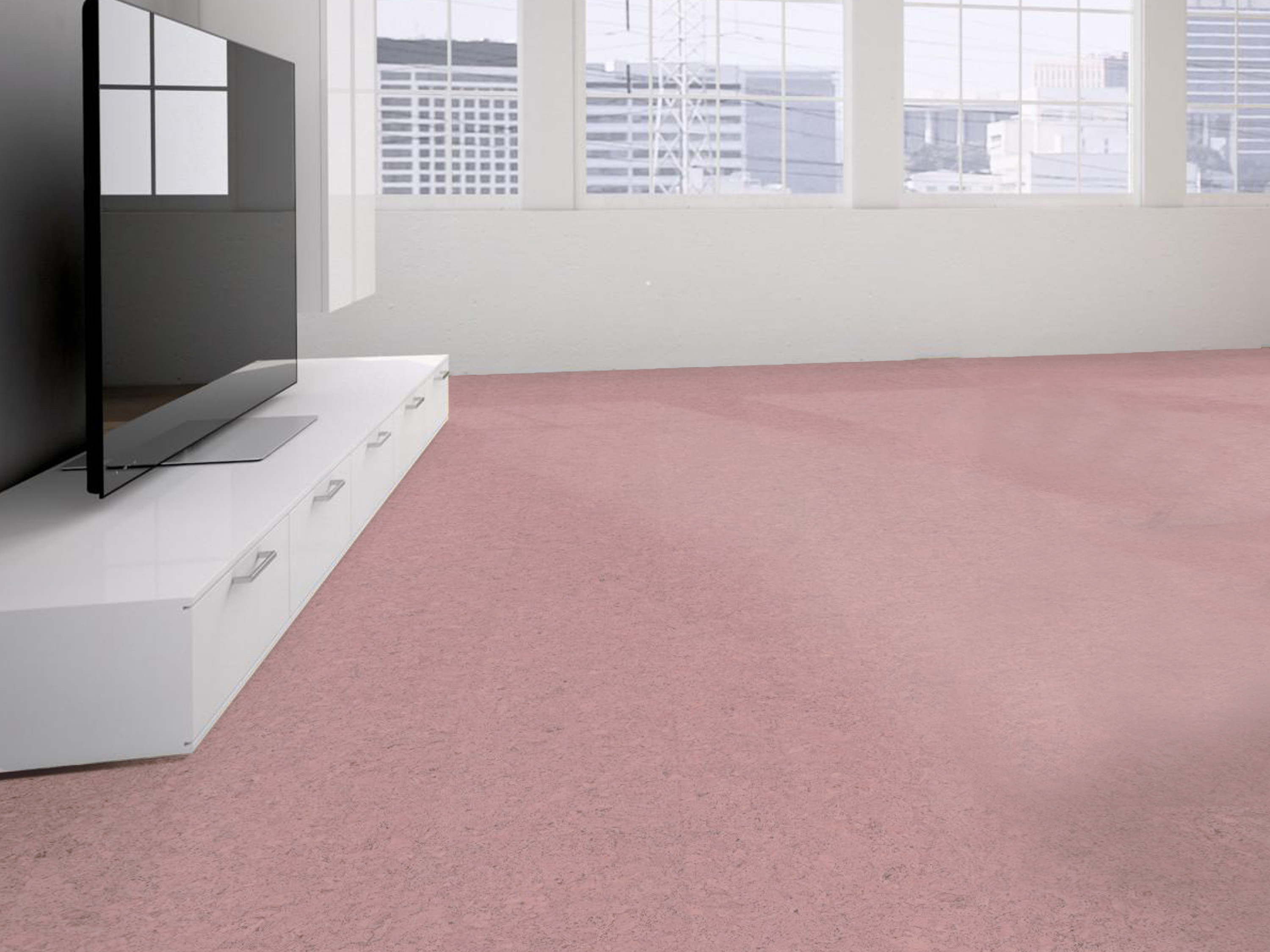 TRECOR® Klick Korkboden Evora - 10 mm Stark - Farbe: Hellrosa