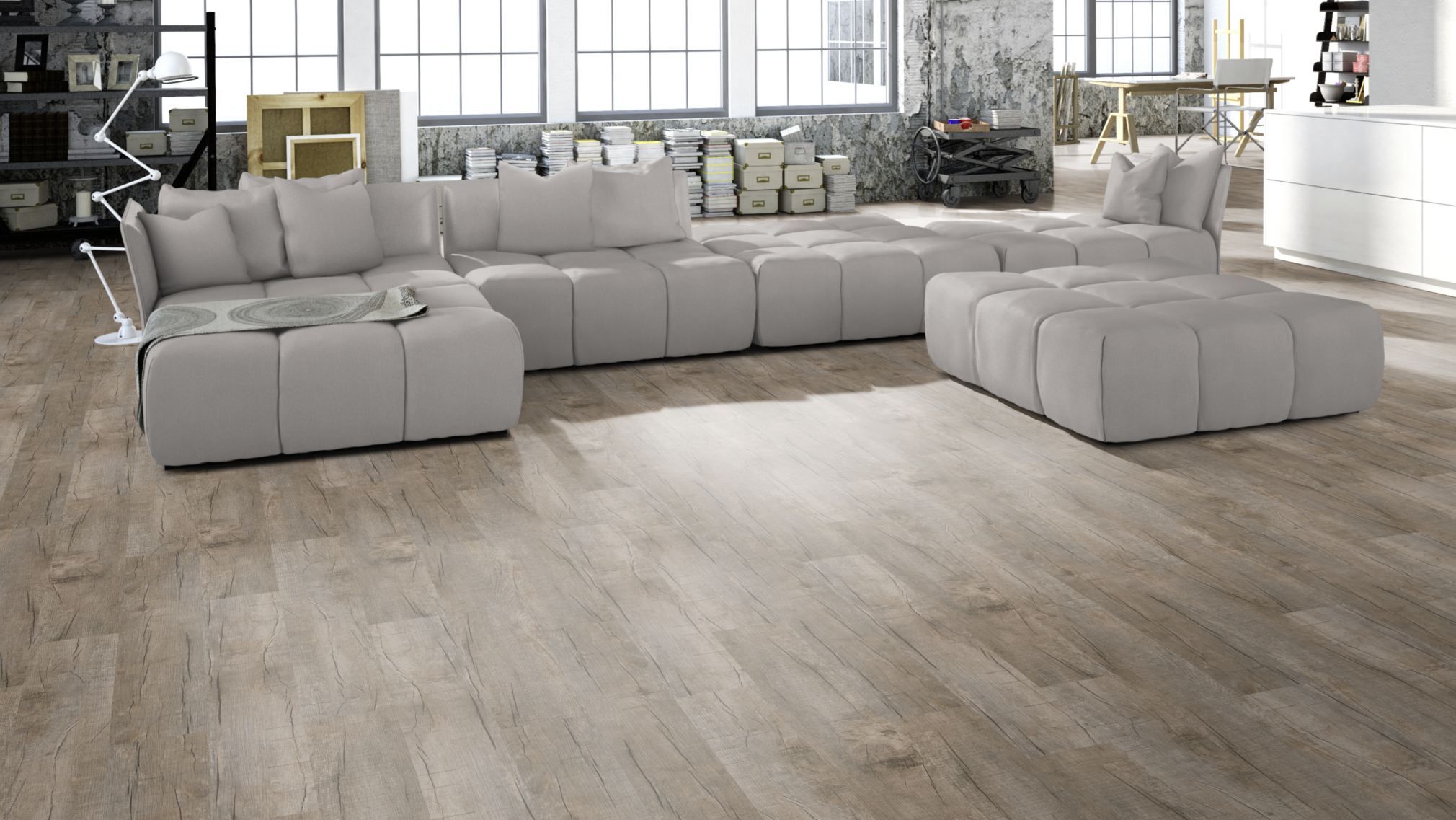 TRECOR® LVT Dryback Klebe Vinylboden Eiche Old Rustik Landhausdiele - 2 mm starker Designboden