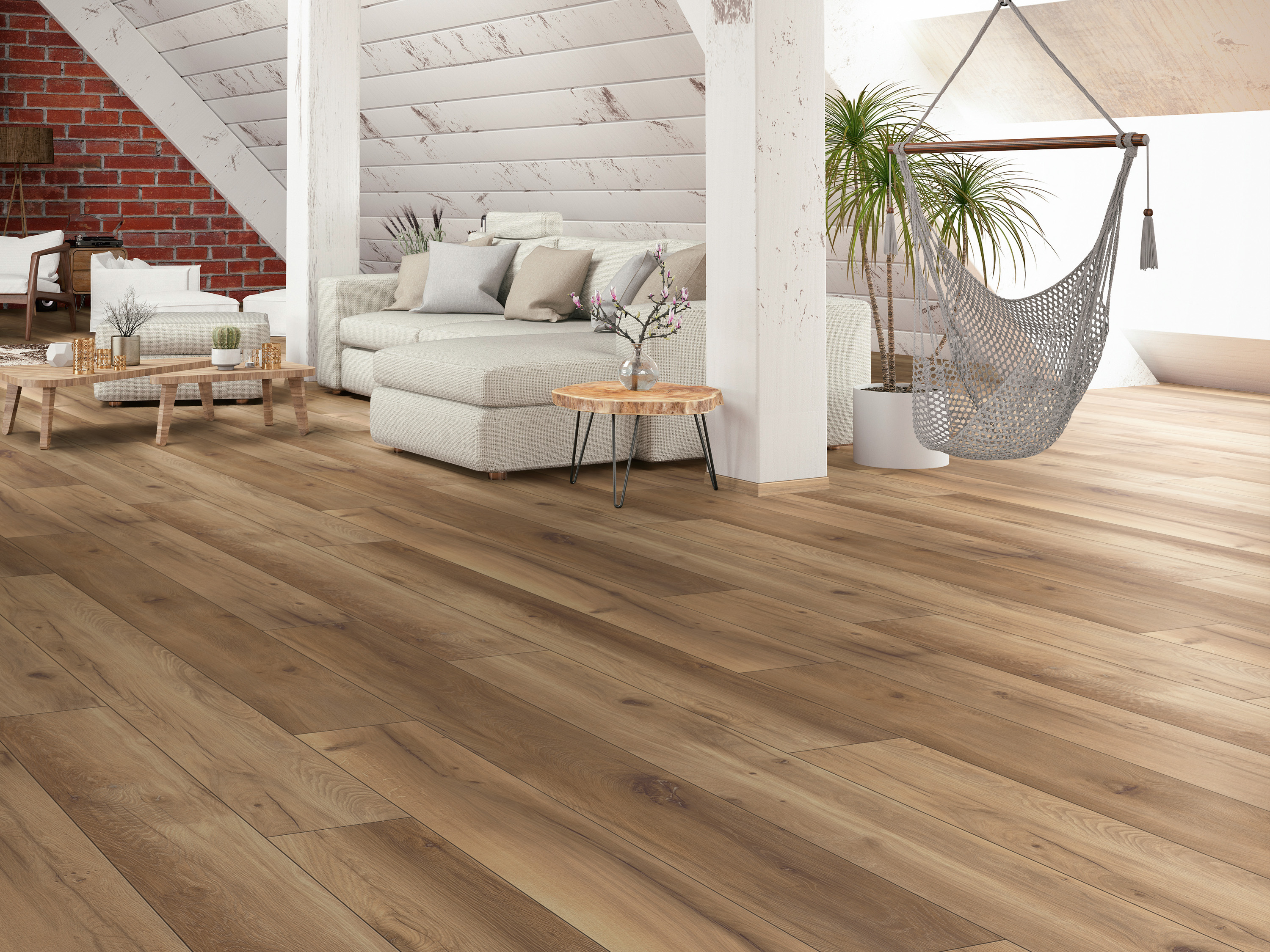 Klick-Designboden Wild West Oak K224 Organic Classic 8 mm, mit O.R.C.A Technologie