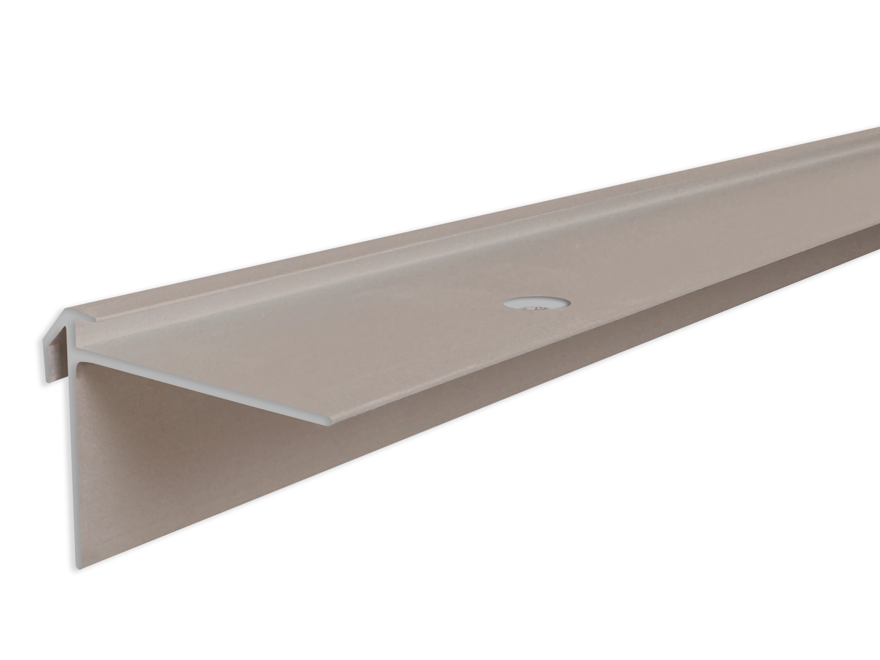 ufitec® Treppenkantenprofil beidseitig für Vinylböden für Belagshöhen von 3 mm - Alu eloxiert