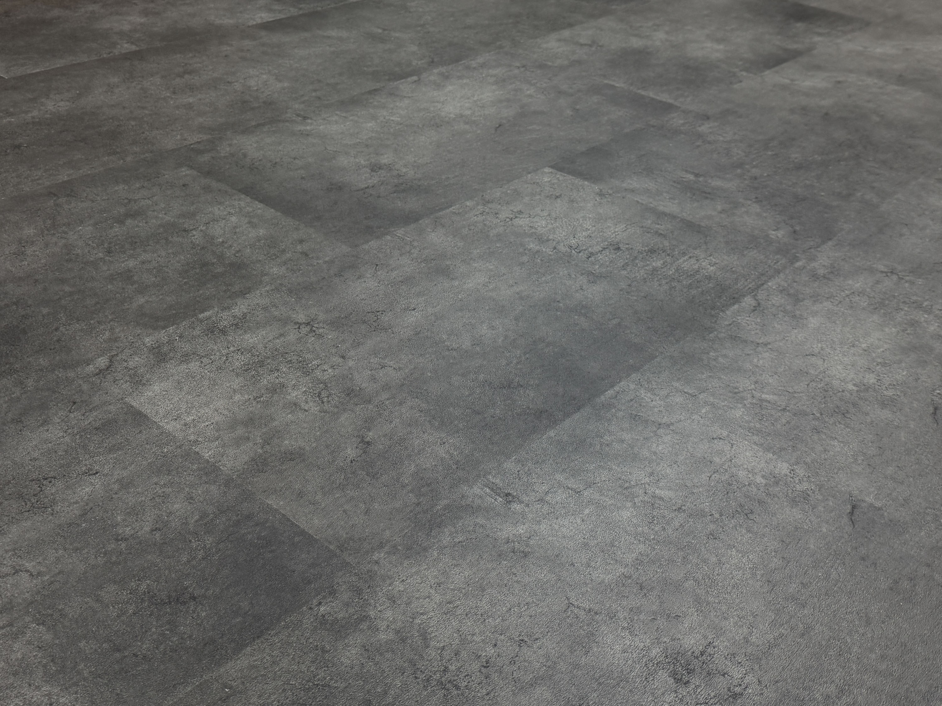 TRECOR® Klick Vinylboden Fliesenoptik - Stone Dark mit V- Fuge 4.2 mm mit 0.3 mm Nutzschicht
