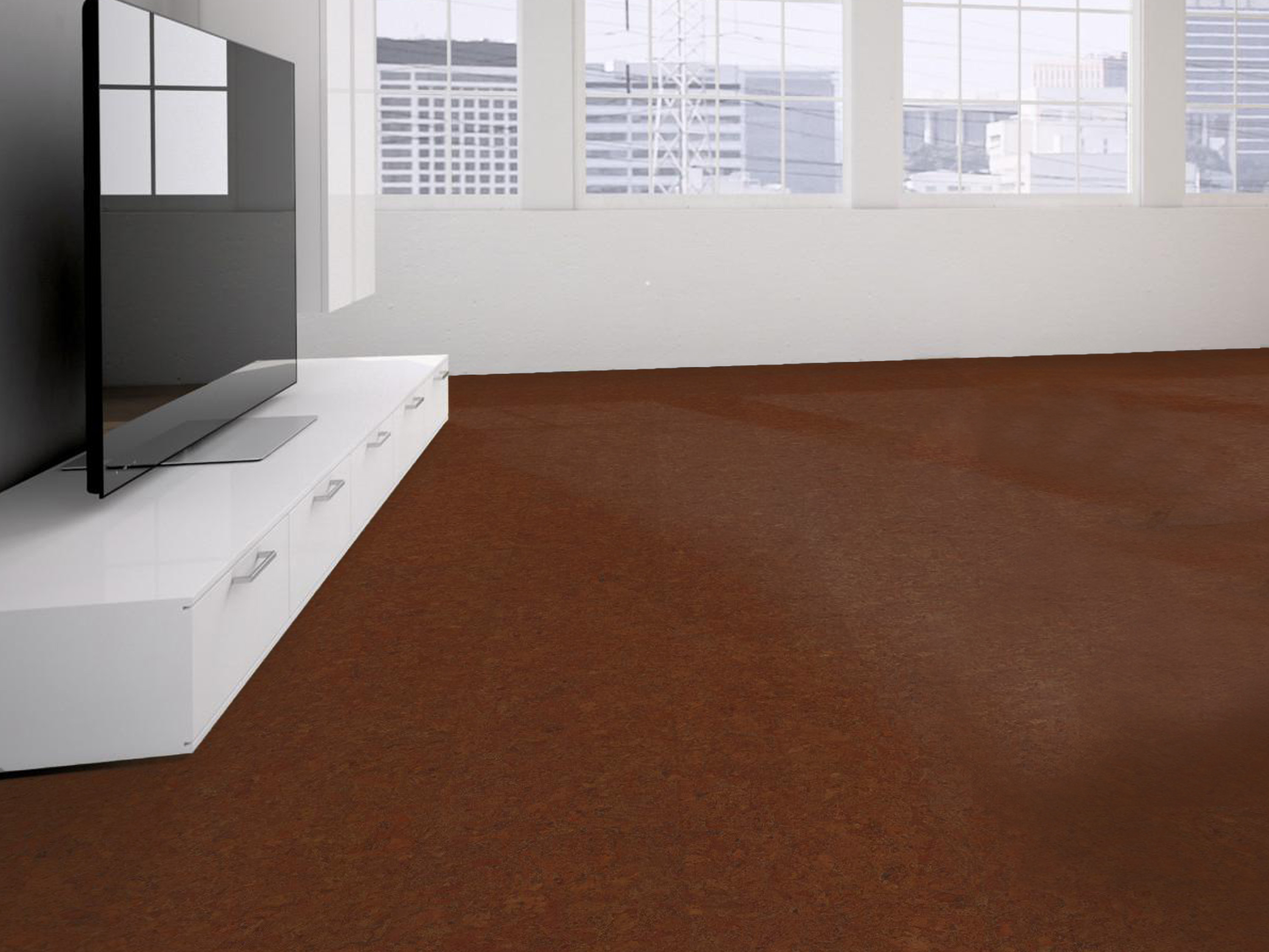 TRECOR® Klick Korkboden Evora - 10 mm Stark - Farbe: Mahagonibraun