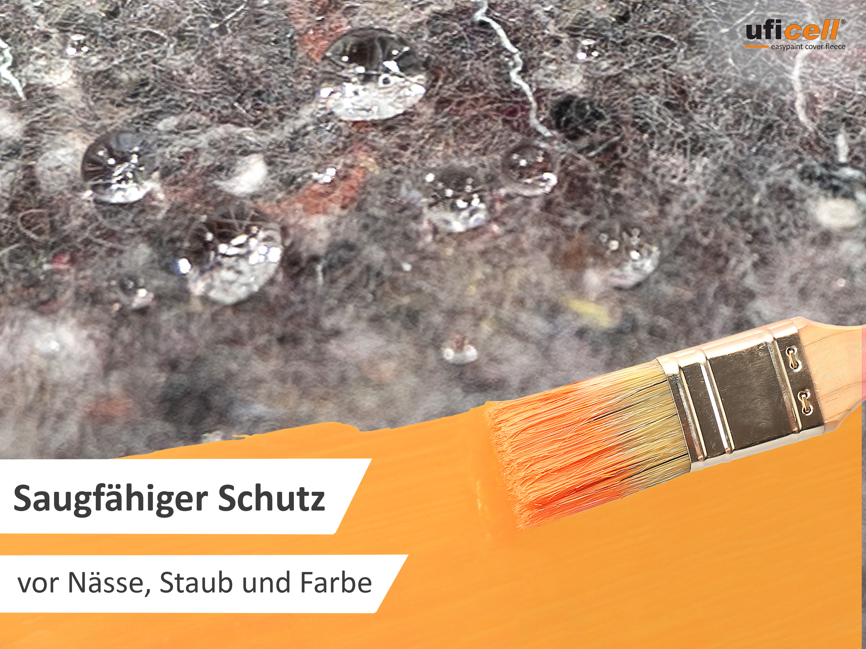 easypaint Malervlies Malerabdeckvlies premium, Schutzvlies, mit PE-Anti-Rutsch-Beschichtung 180g/m²
