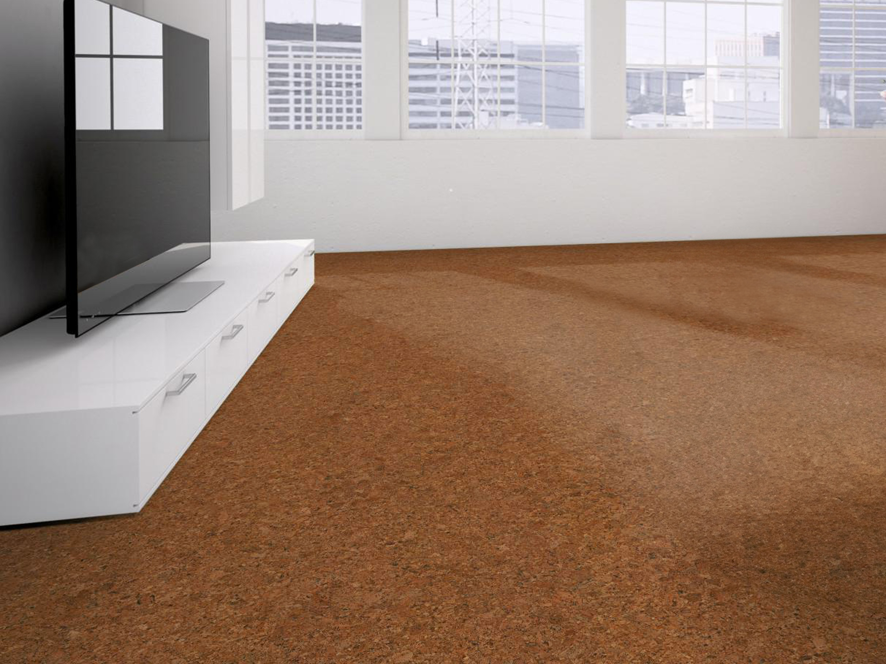 TRECOR® Klick Korkboden FORTI - 10 mm Stark - Farbe: Braunrot
