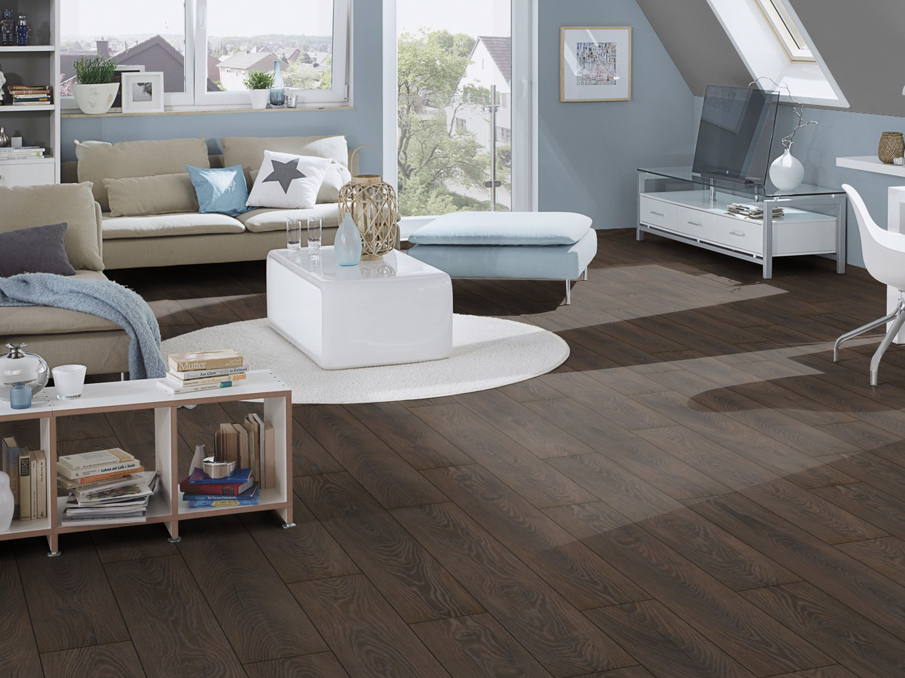 Klick-Designboden Espresso Carpenter Oak K479 Organic Classic 8 mm, mit O.R.C.A Technologie