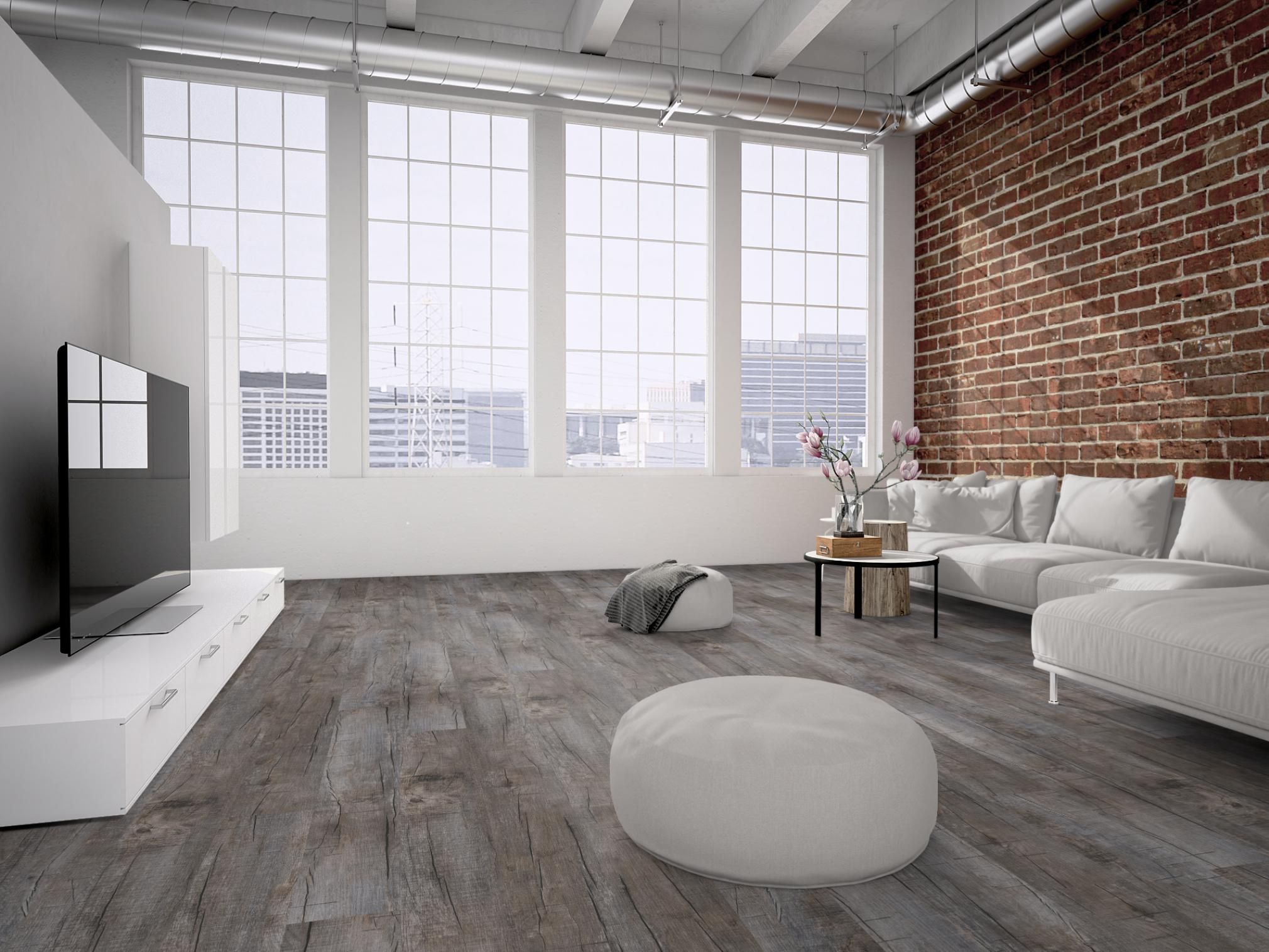 TRECOR® LVT Dryback Klebe Vinylboden Eiche Old Rustik Dark Landhausdiele - 2 mm starker Designboden