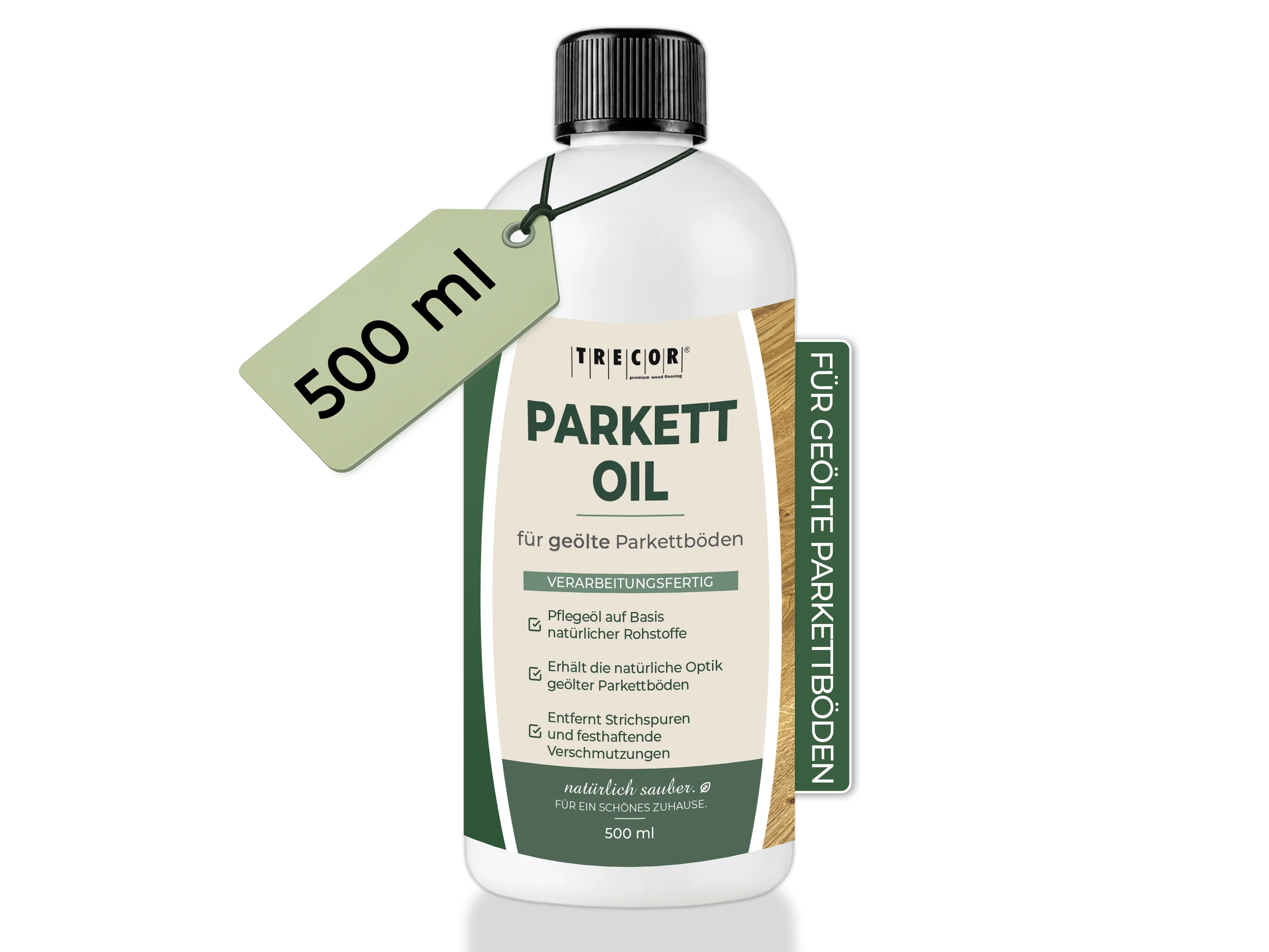 TRECOR Parkett Oil Pflegemittel für geölte Parkettböden, schützt vor Verschleiß und Nässe