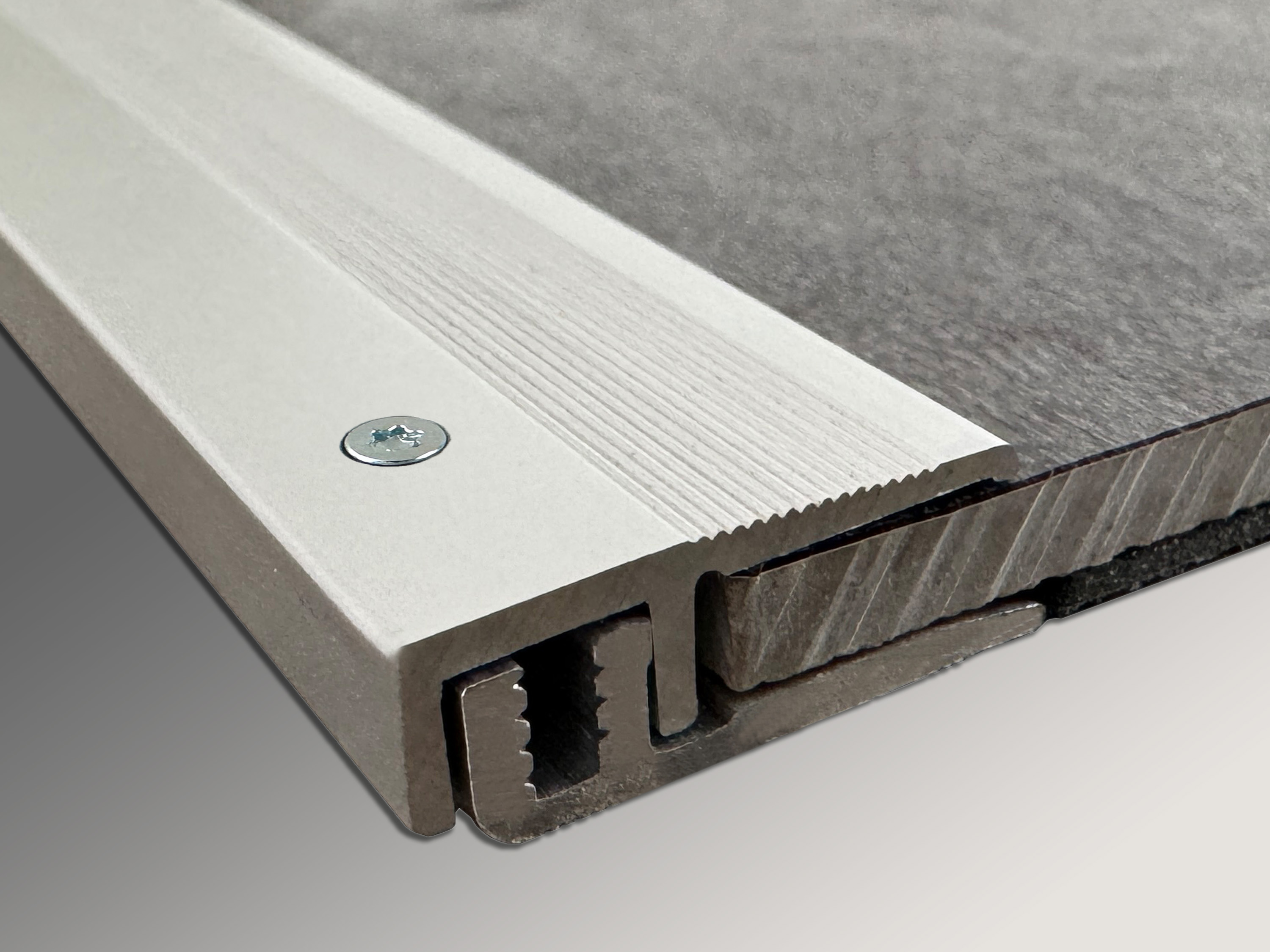 ufitec® TPL Profi smart Abschlussprofil für Vinyl- u. Laminatböden mit Belagshöhen von 5-9 mm