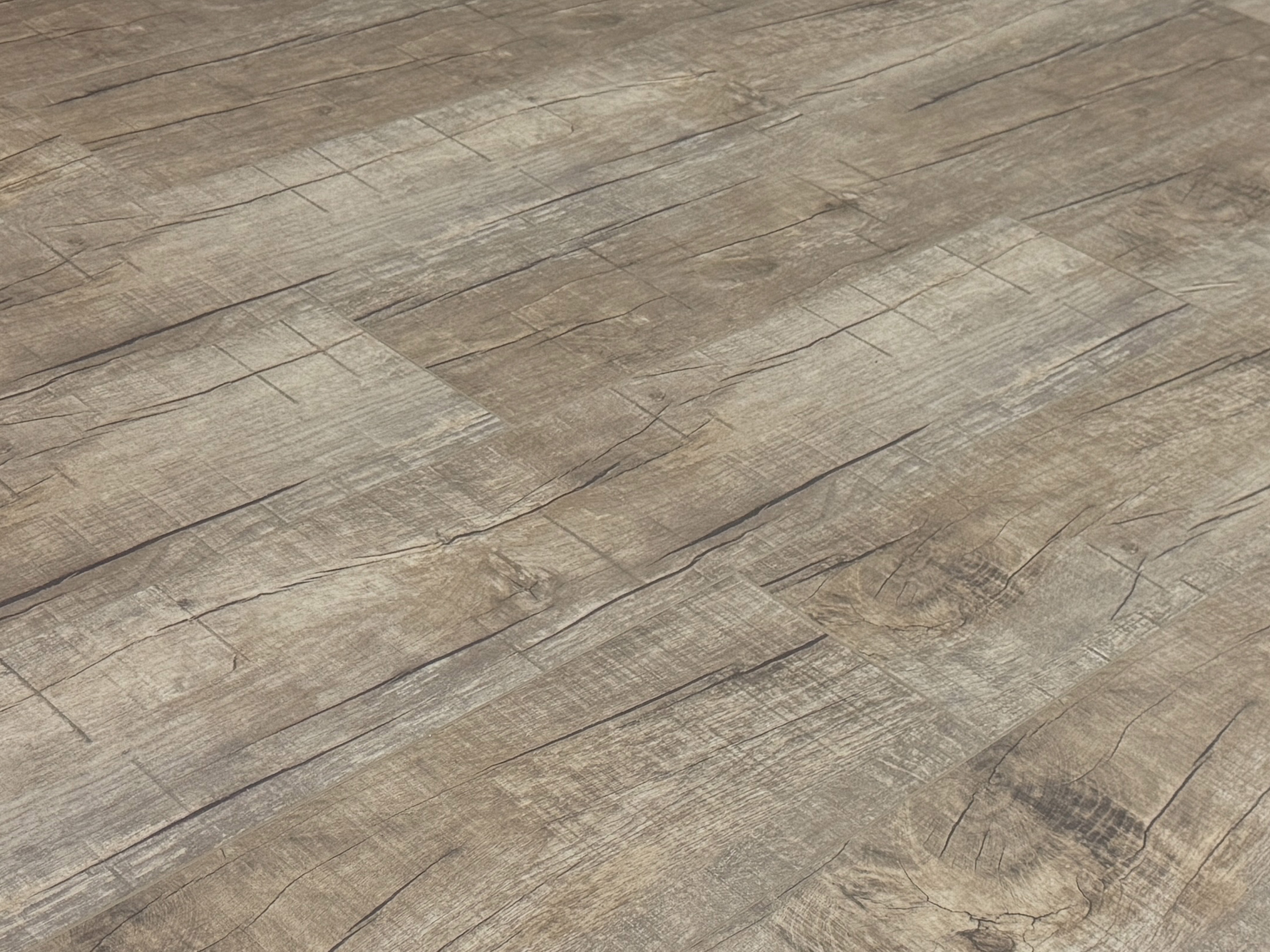 Vinylboden Eiche Old Rustik Klickvinyl 6 mm Stark inkl. Trittschalldämmung 0,5 mm Nutzschicht V4 Fuge
