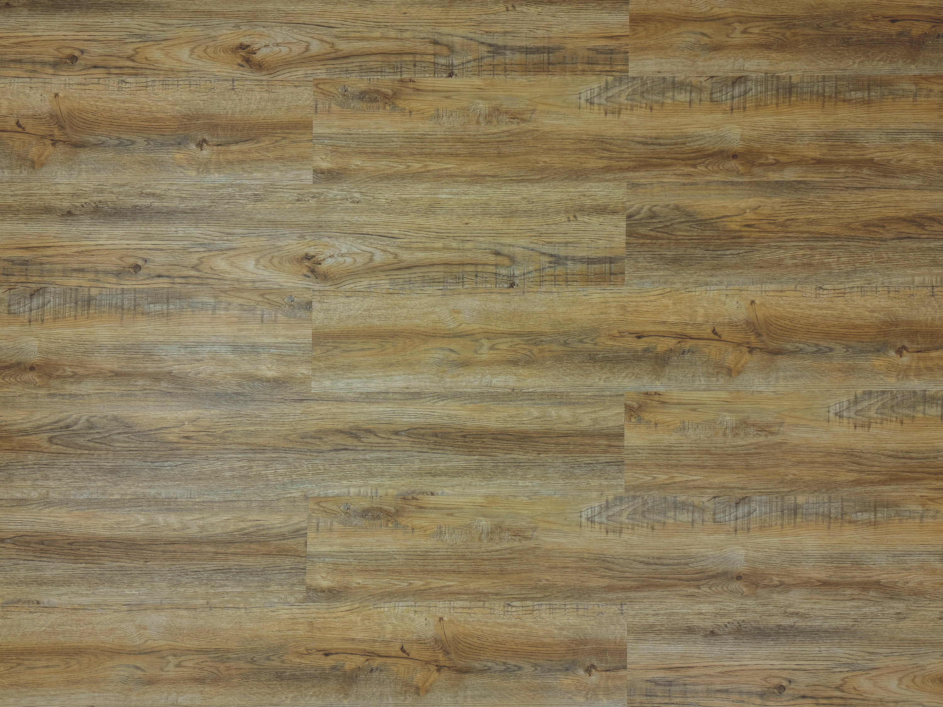 TRECOR® LVT Dryback Klebe-Vinylboden Eiche Rustikal Hell Landhausdiele – wasserfest, 2 mm stark, 0,3 mm Nutzschicht
