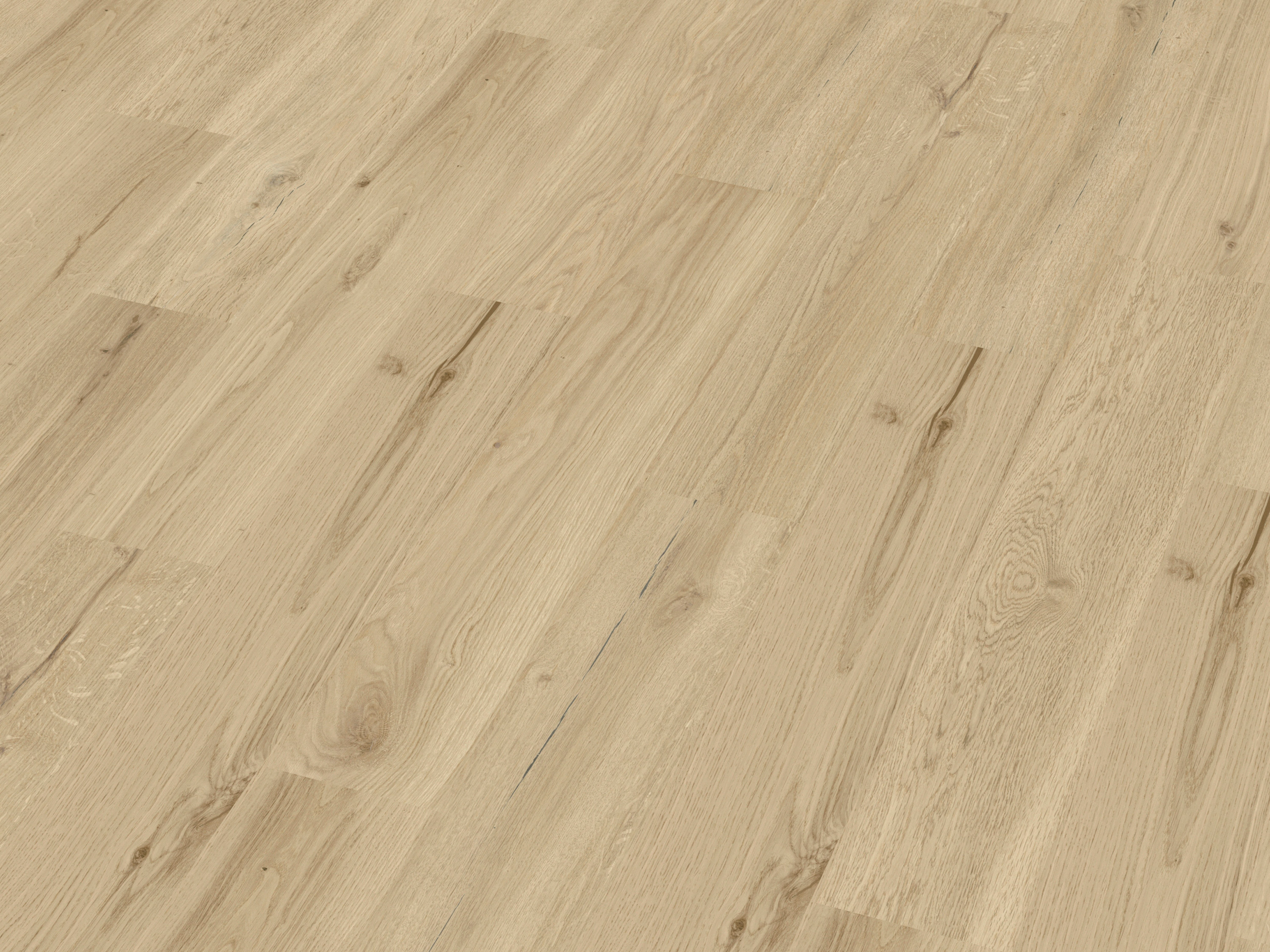 Kork Designboden Wood Basic - Dakota Oak Sand, digitalbedrucktes Korkfurnier