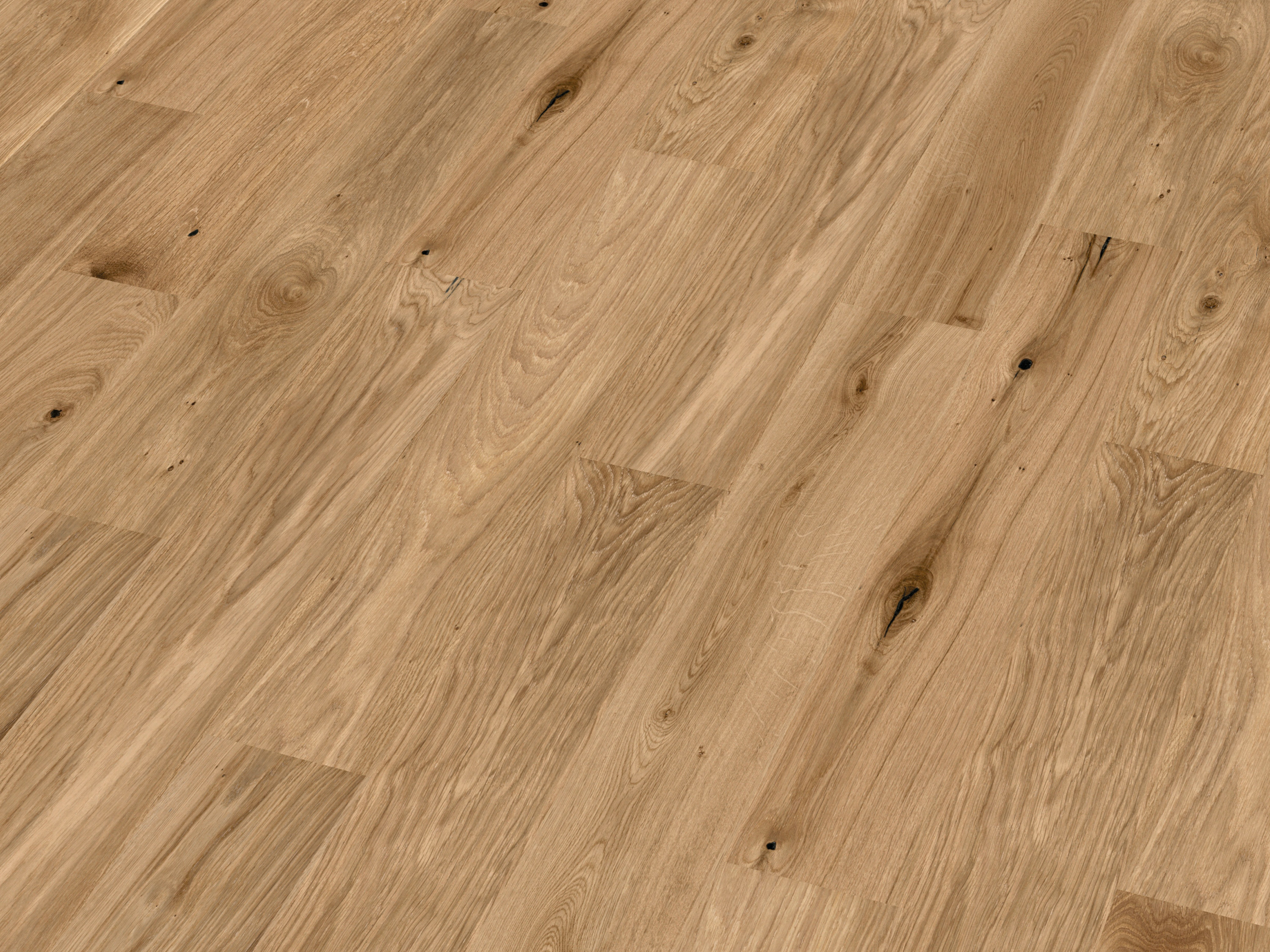 Kork Designboden Wood Basic - Panama Oak Cognac, digitalbedrucktes Korkfurnier