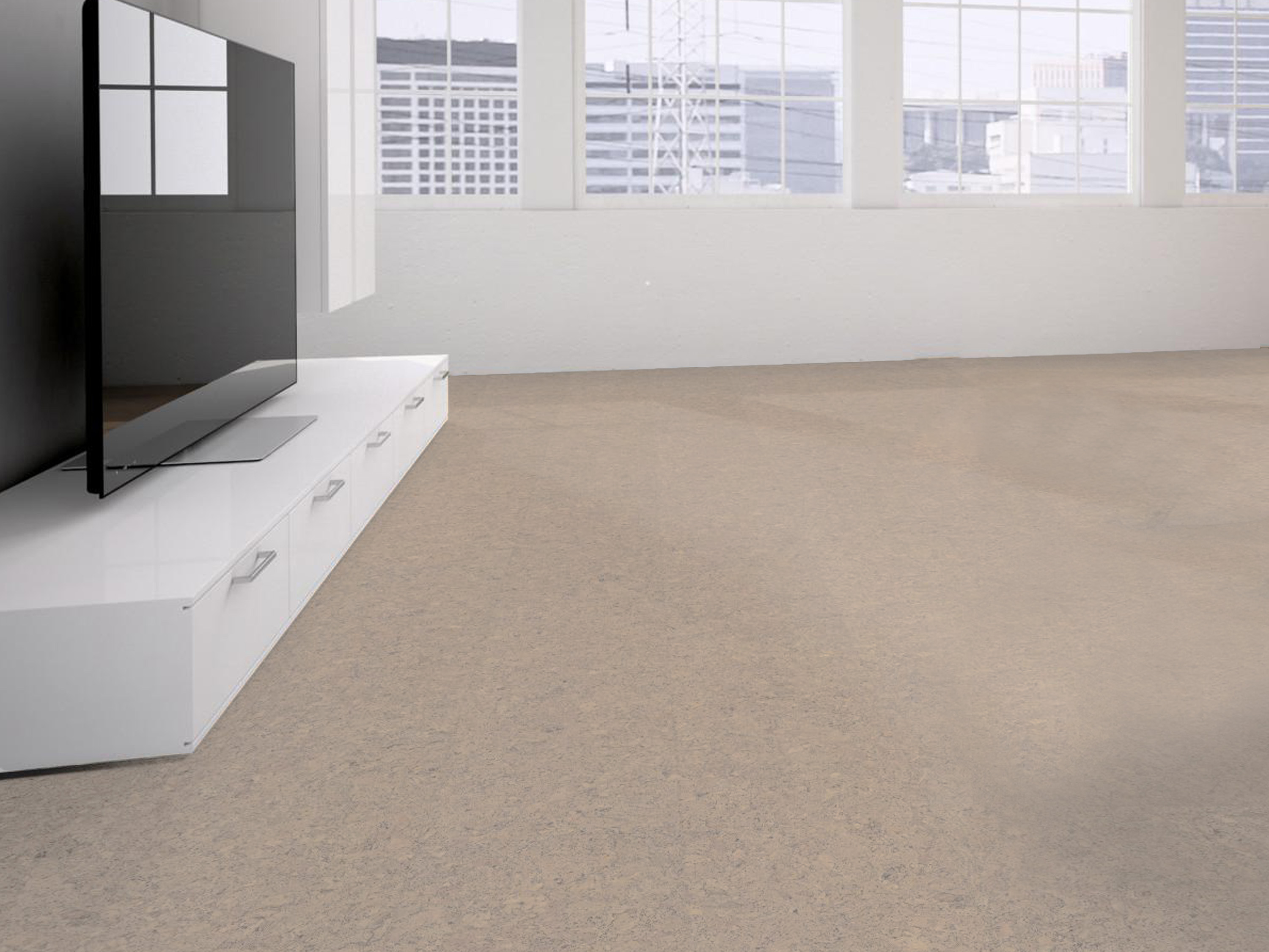 TRECOR® Klick Korkboden Evora - 10 mm Stark - Farbe: Creme