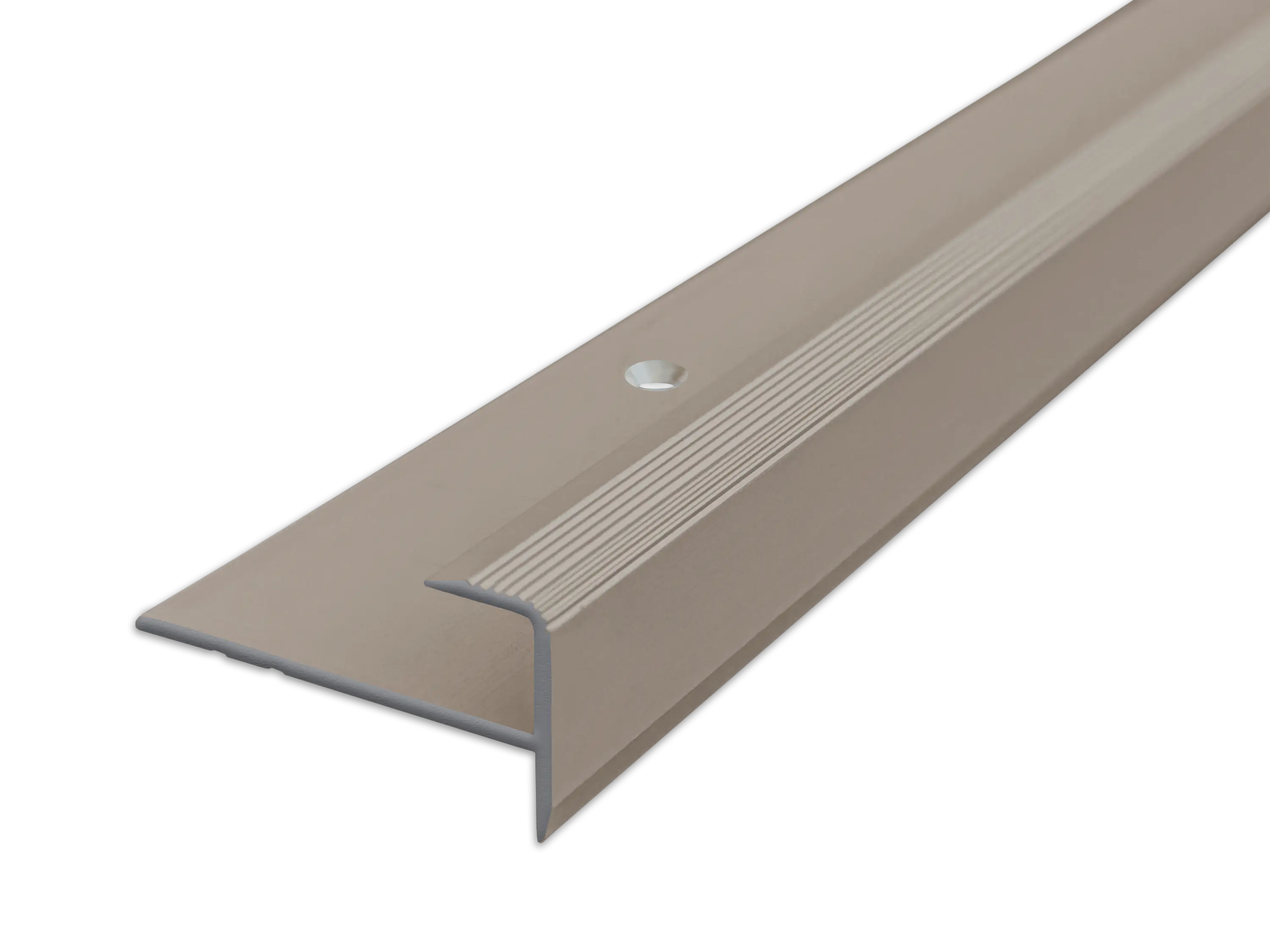 ufitec® Einschubprofil für Belagshöhen bis 8,5 mm | 7 mm Nase Treppen-/Stufen Abschlussprofil
