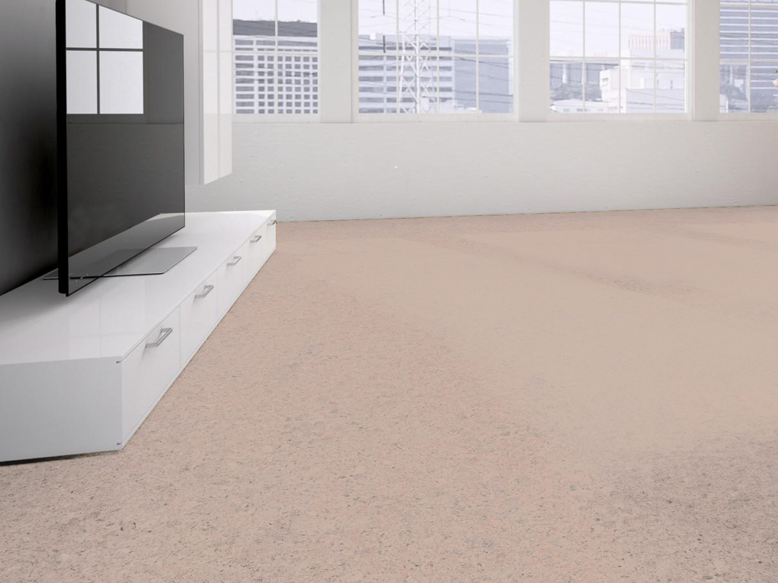 TRECOR® Klick Korkboden FORTI - 10 mm Stark - Farbe: Creme
