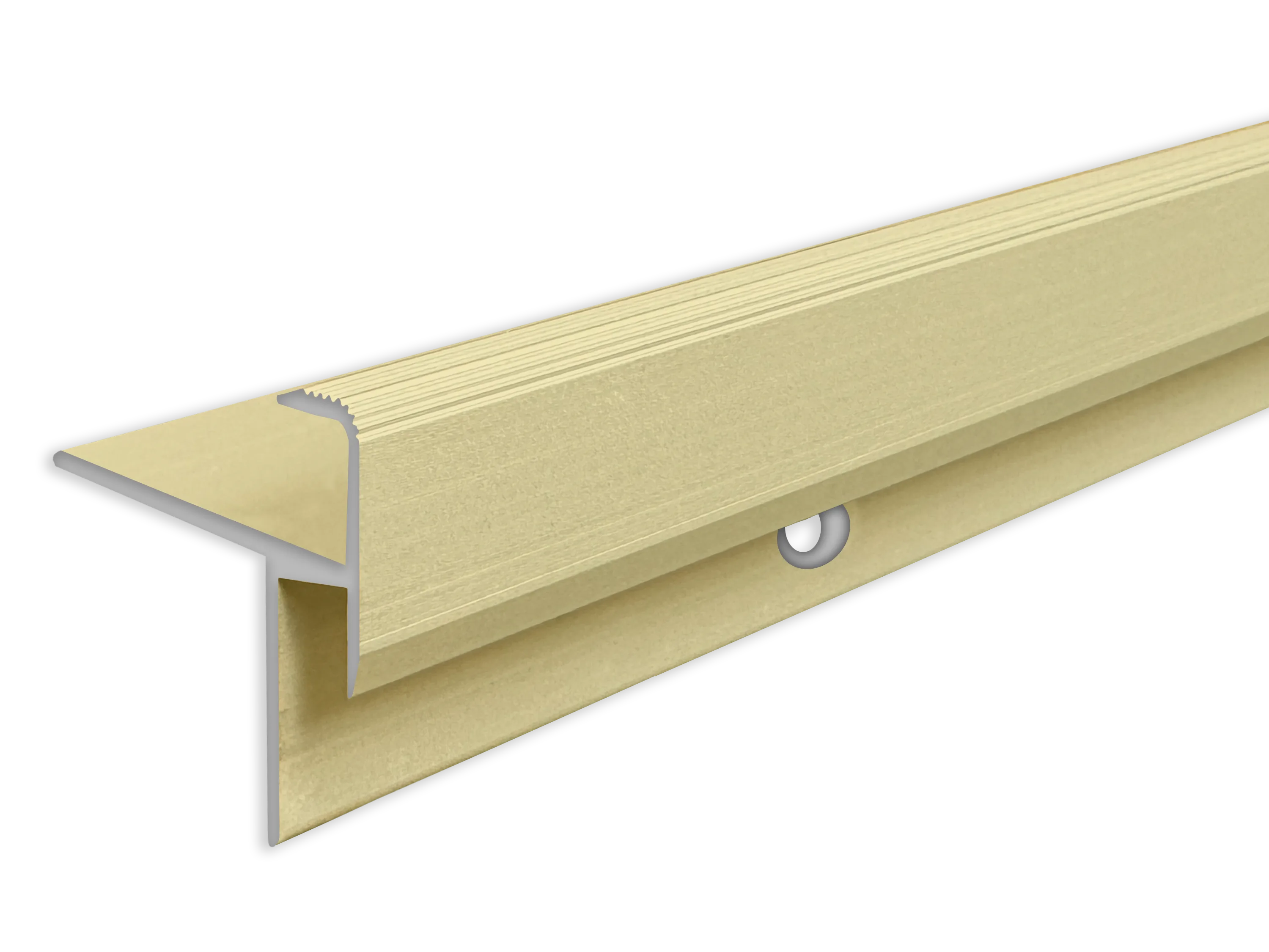 ufitec® Treppenkantenprofil beidseitig für Laminat u. Parkett - Belagshöhen von 8,5 mm Alu eloxiert