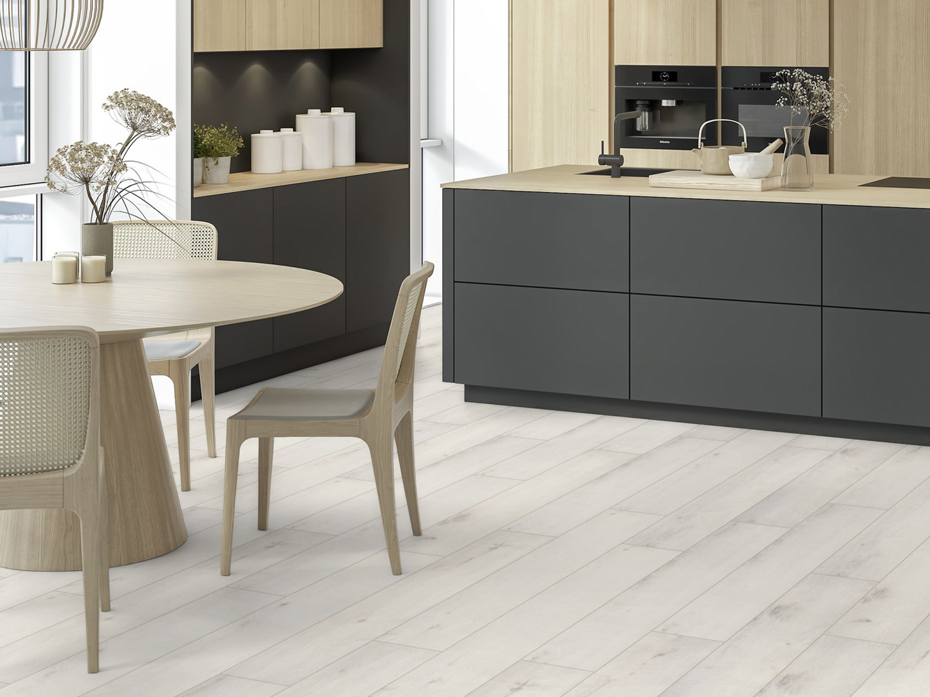 Klick-Designboden Pearl River Oak K500 wasserfest mit integr. Trittschalldämmung Organic Flex 7 mm