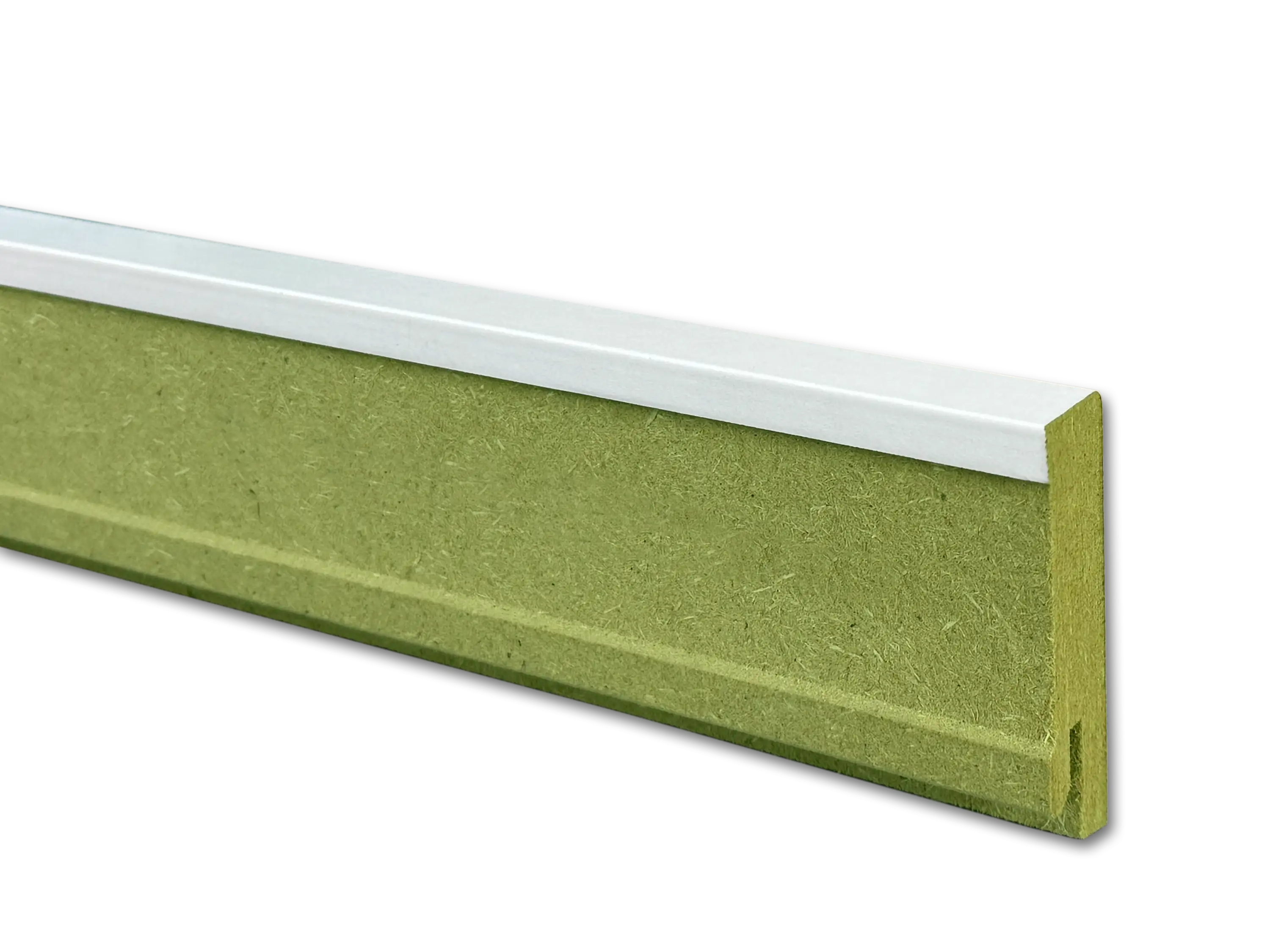 TRECOR® CUBE Sockelleiste Feuchtraumleiste 19 x 60 mm in Weiß RAL 9016