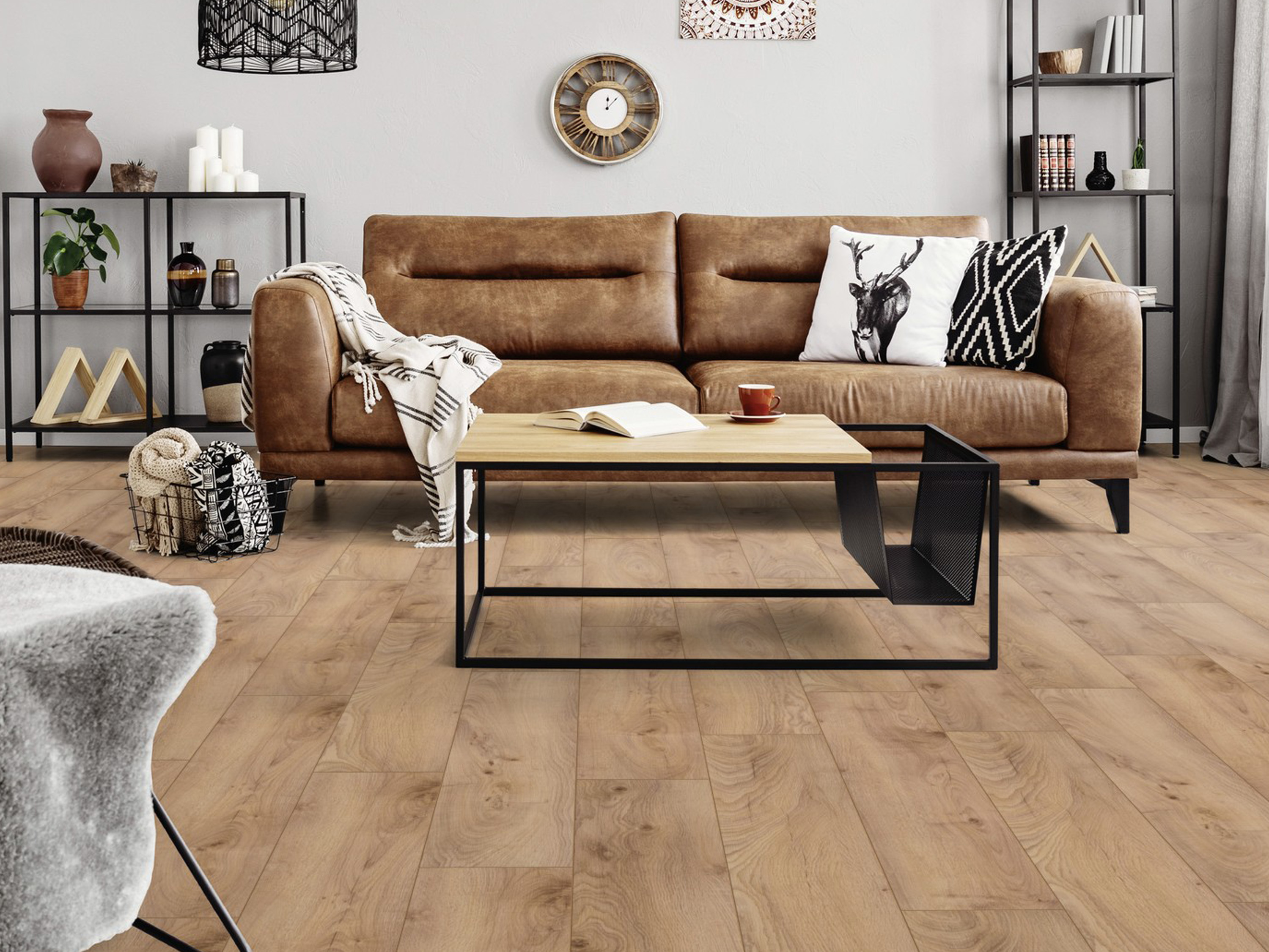 Klick-Designboden Tuscan Manor Oak K504 wasserfest mit integr. Trittschalldämmung Organic Flex 7 mm