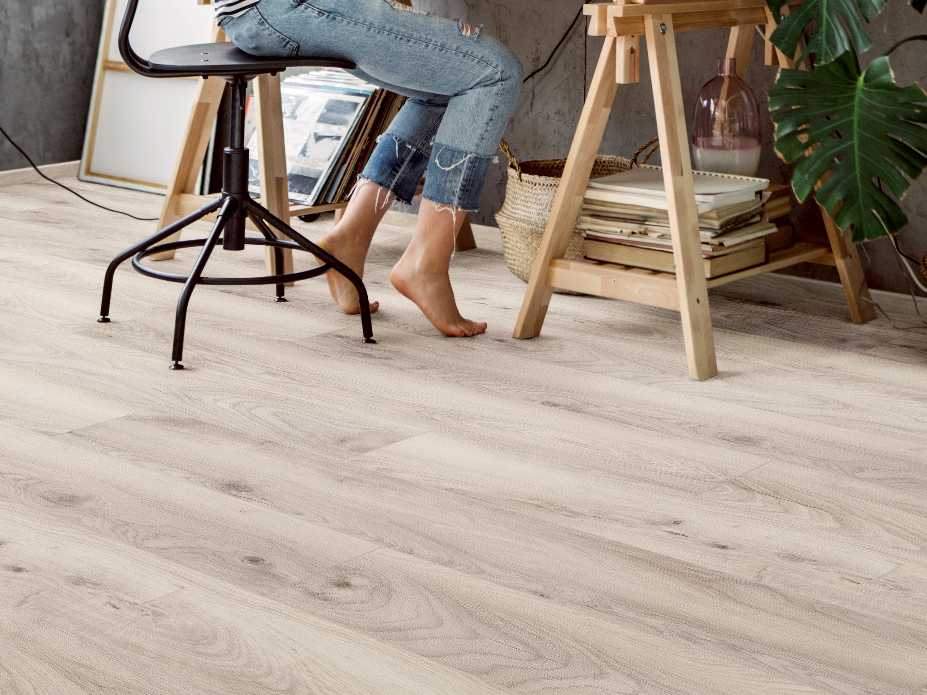 Klick-Designboden Pebble Manor Oak K503 wasserfest mit integr. Trittschalldämmung Organic Flex 7 mm