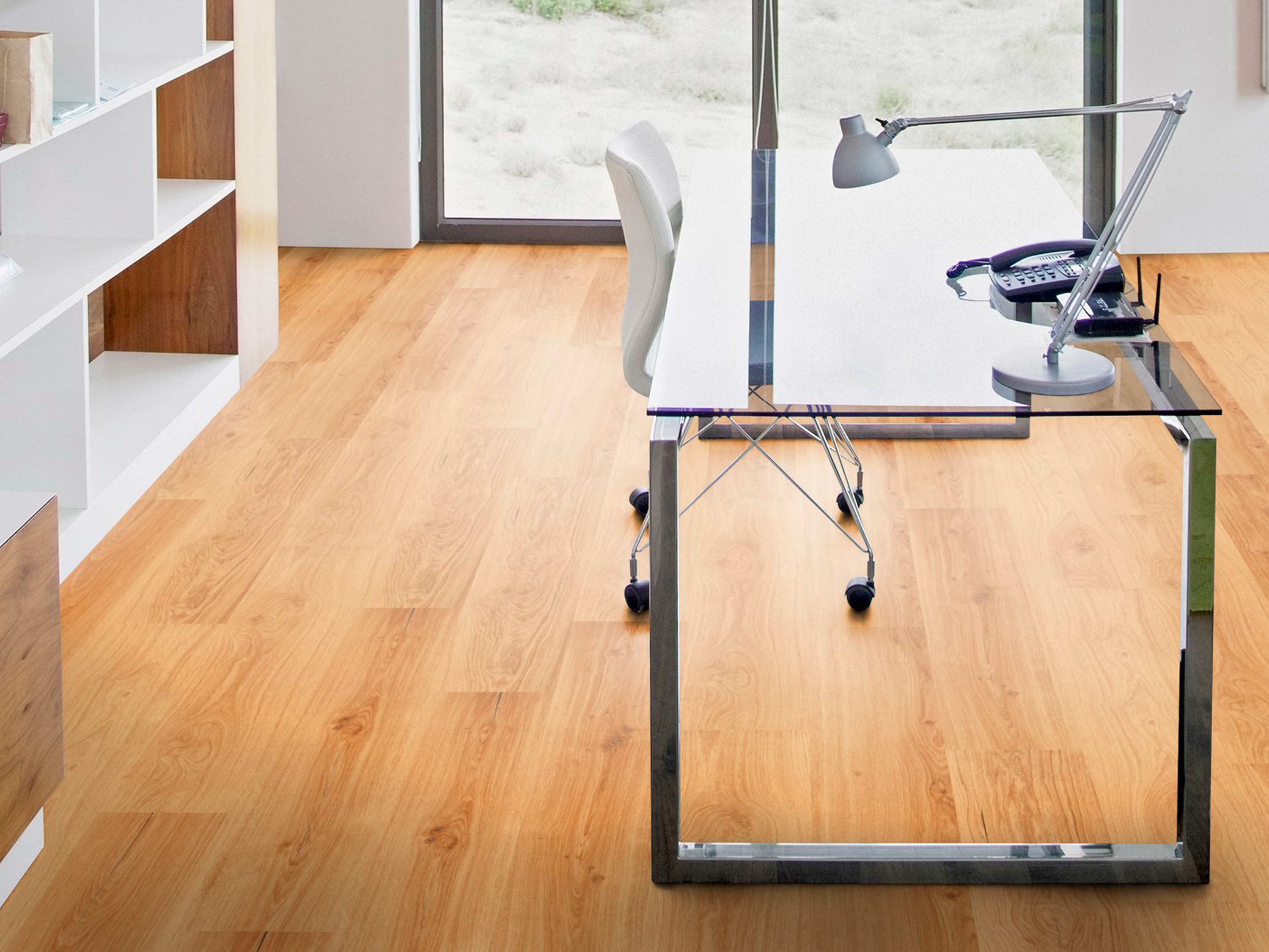 Kork Designboden Wood Basic - Epoca Oak Dark Almond, digitalbedrucktes Korkfurnier