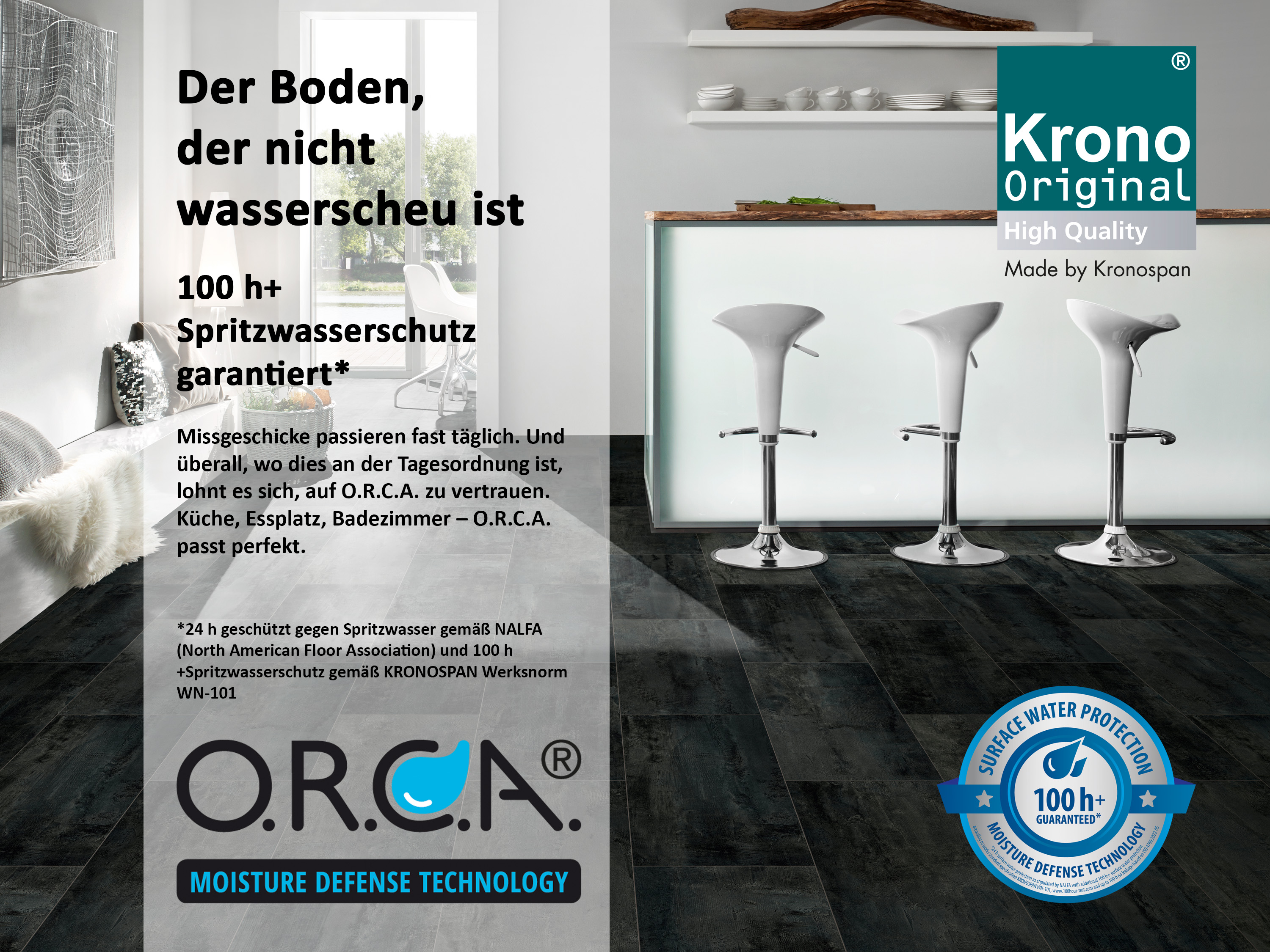 Klick Designboden Ashland Oak K452 Organic Clever 6 mm mit O.R.C.A Technologie KronoOriginal® 