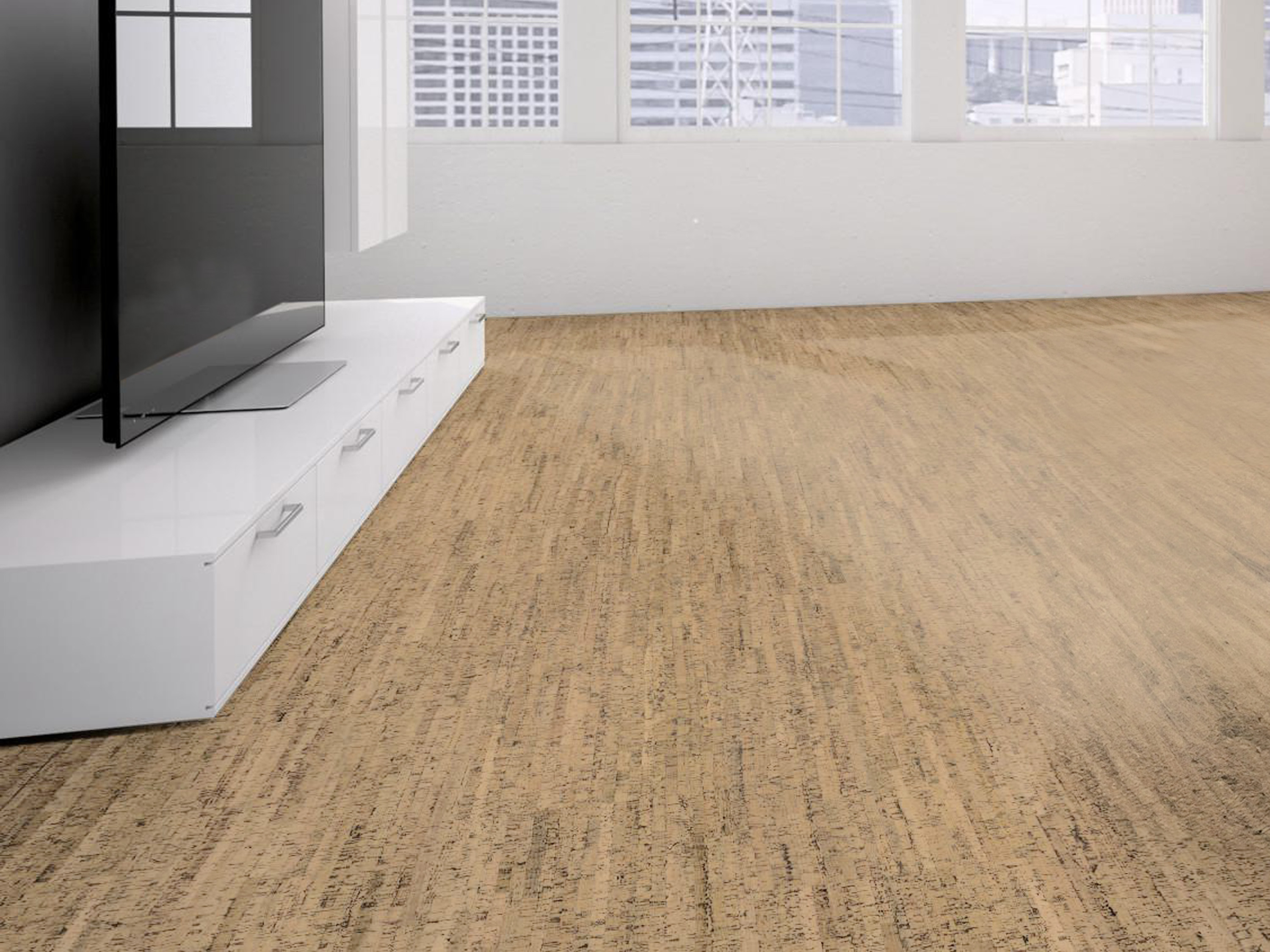 TRECOR® Klick Korkboden Mazara - 10 mm Stark - Farbe: Elfenbein