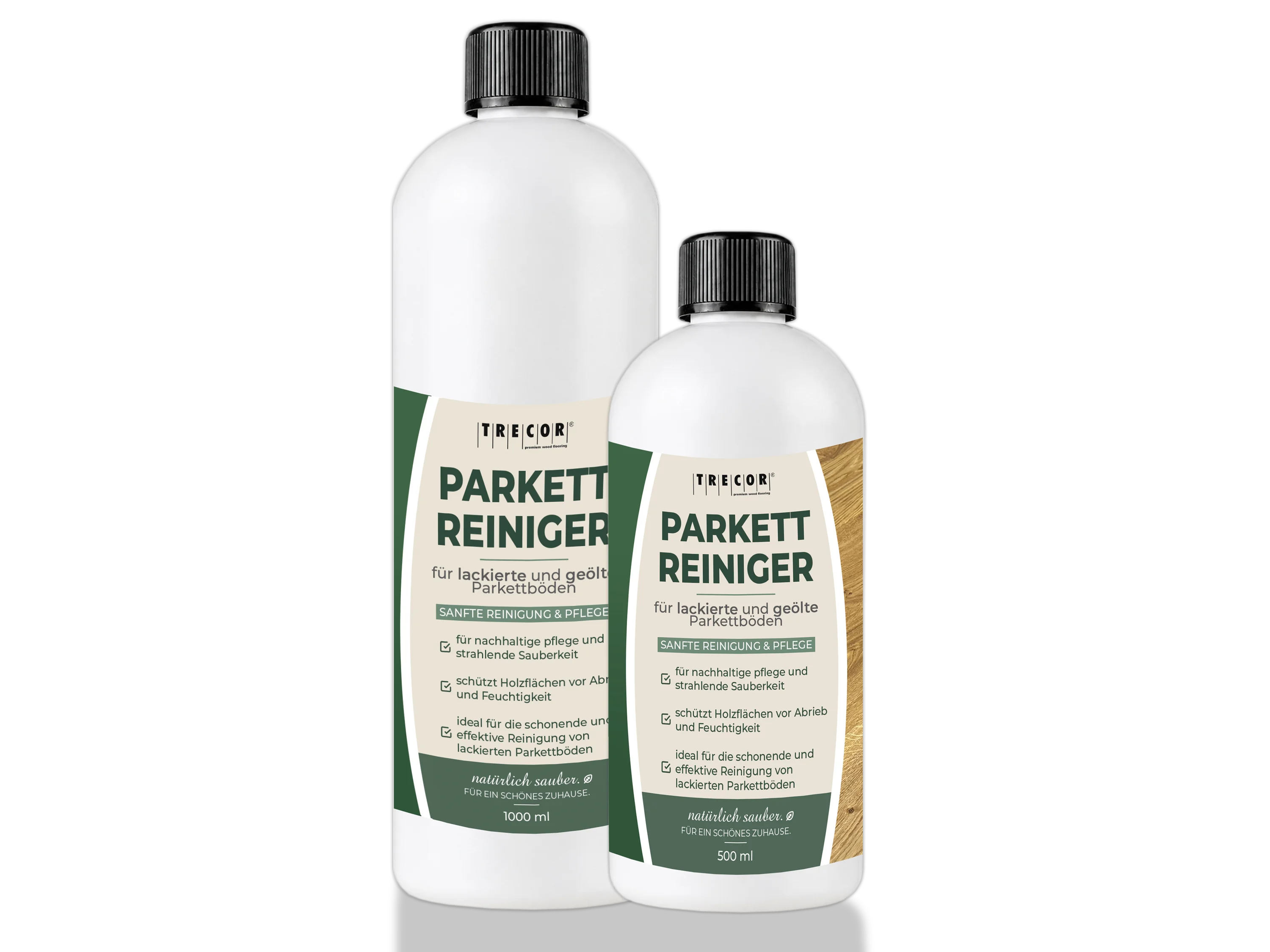 TRECOR® Parkettreiniger – Reinigung & Pflege für geölte und lackierte Parkettböden