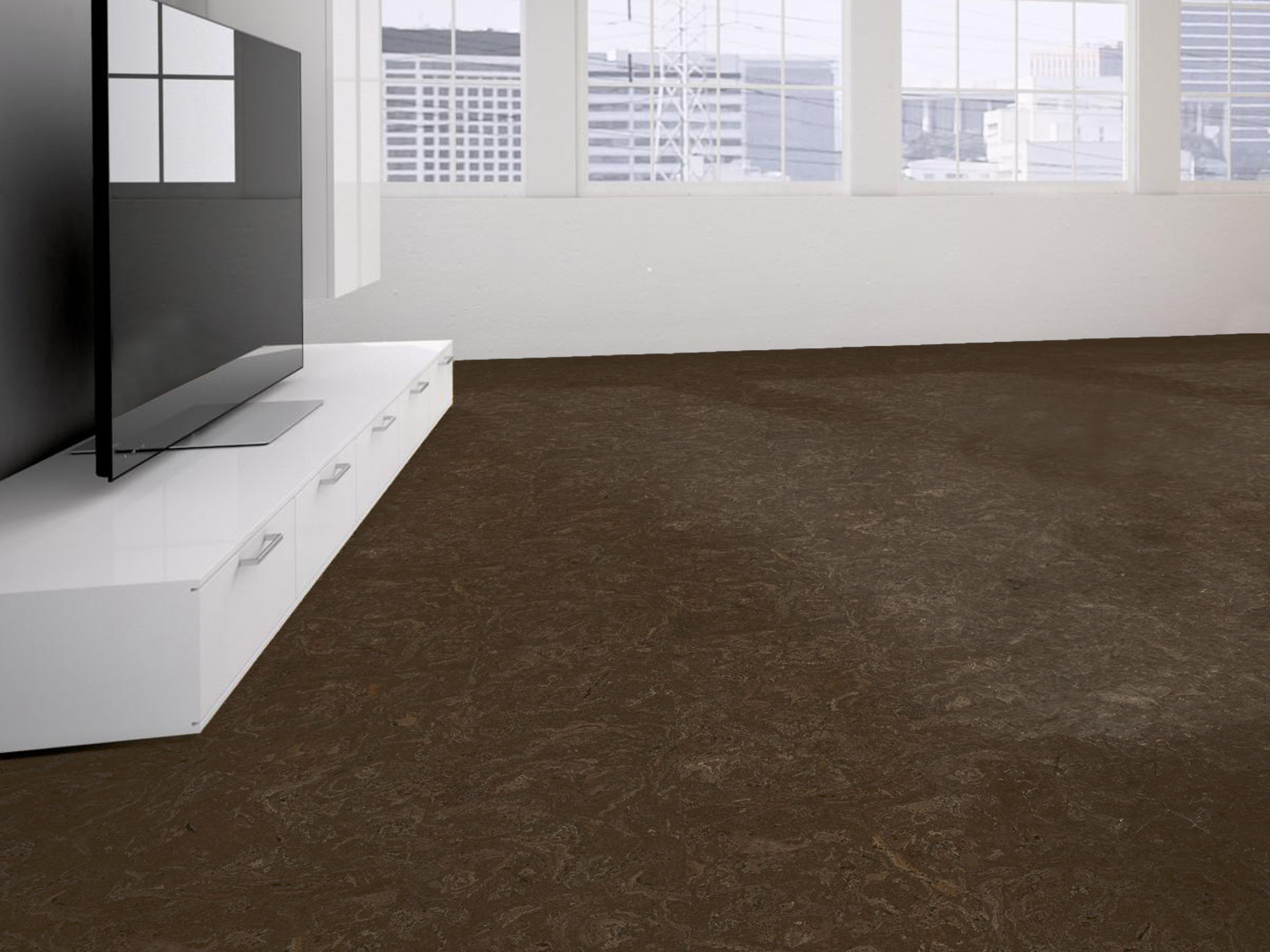 TRECOR® Klick Korkboden Stilo - 10 mm Stark - Farbe: Dunkelbraun