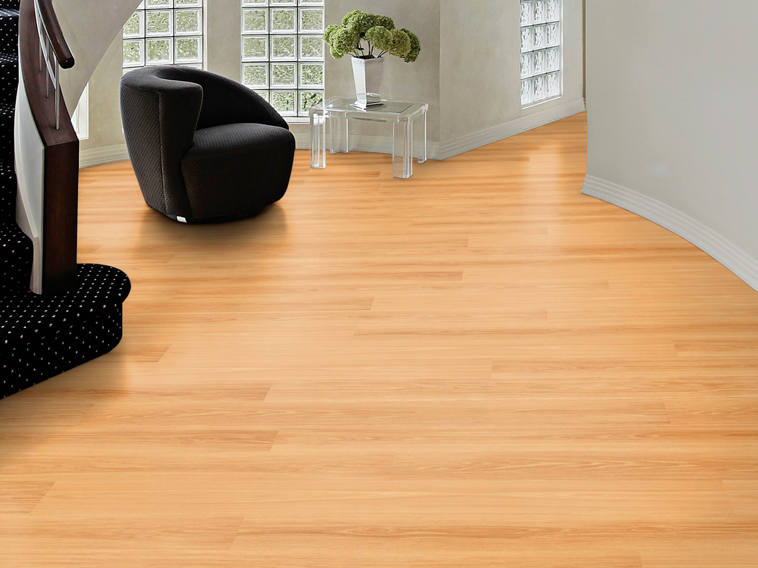 Kork Designboden Wood Basic - Haven Oak Gold, digitalbedrucktes Korkfurnier