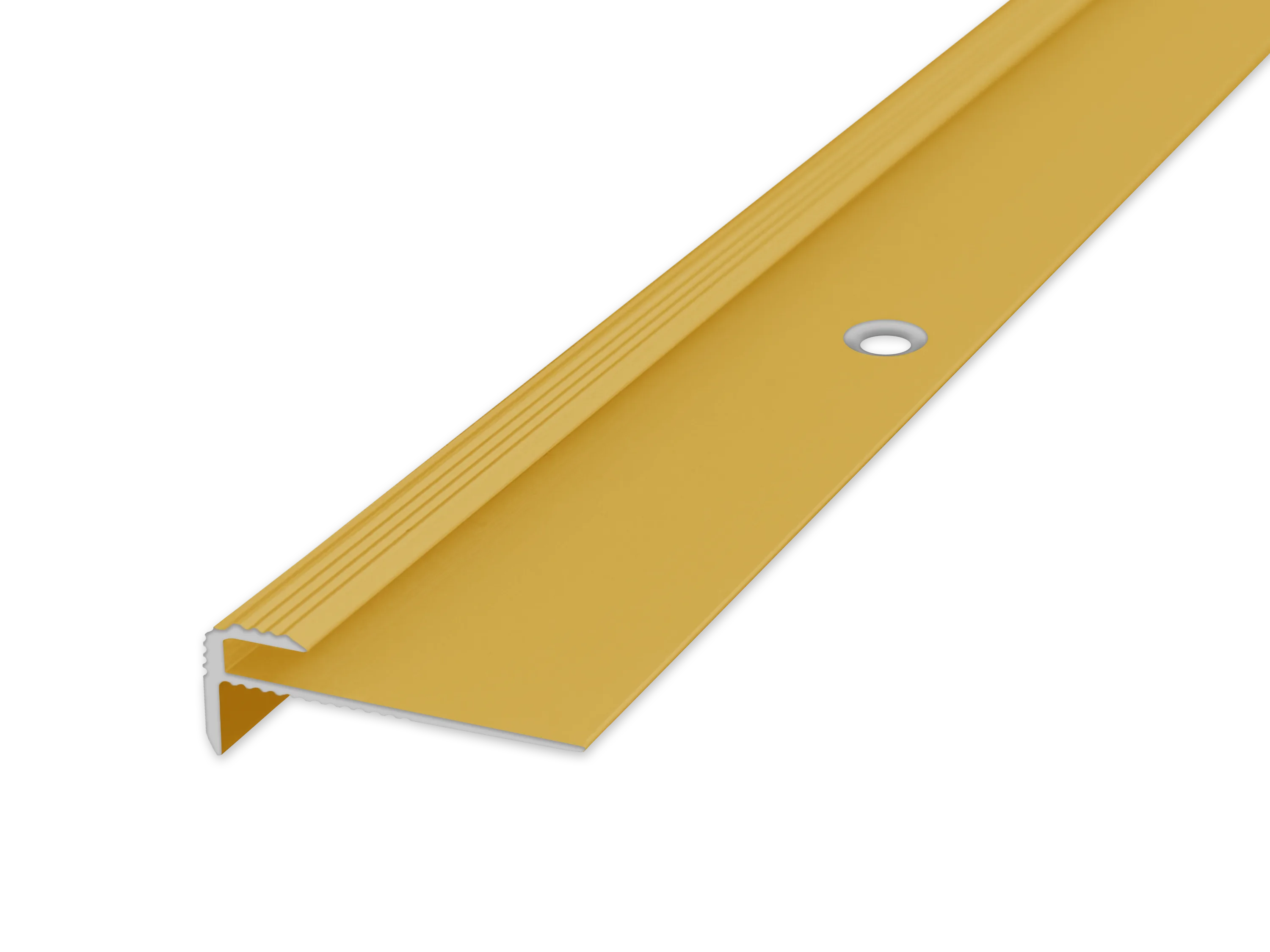 ufitec® Einschubprofil für Belagshöhen bis 3 mm mit 7 mm Nase Treppen-/Stufen Abschlussprofil