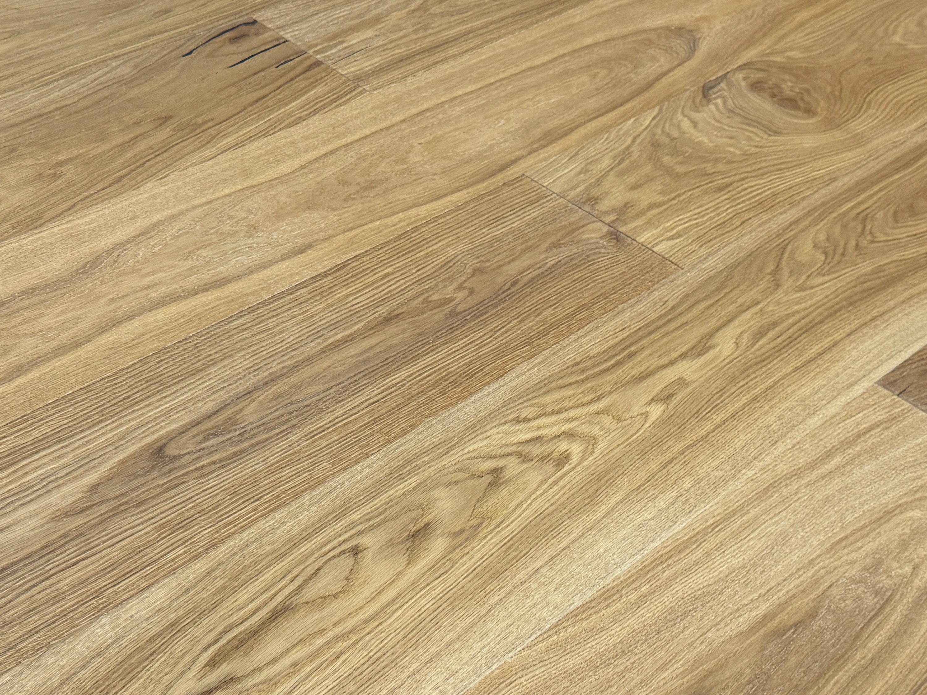 Parkettboden Eiche Premium Klick Parkett Landhausdiele 3 Schicht 240 mm Breit Rubio R101, gebürstet, gefast & endgeölt