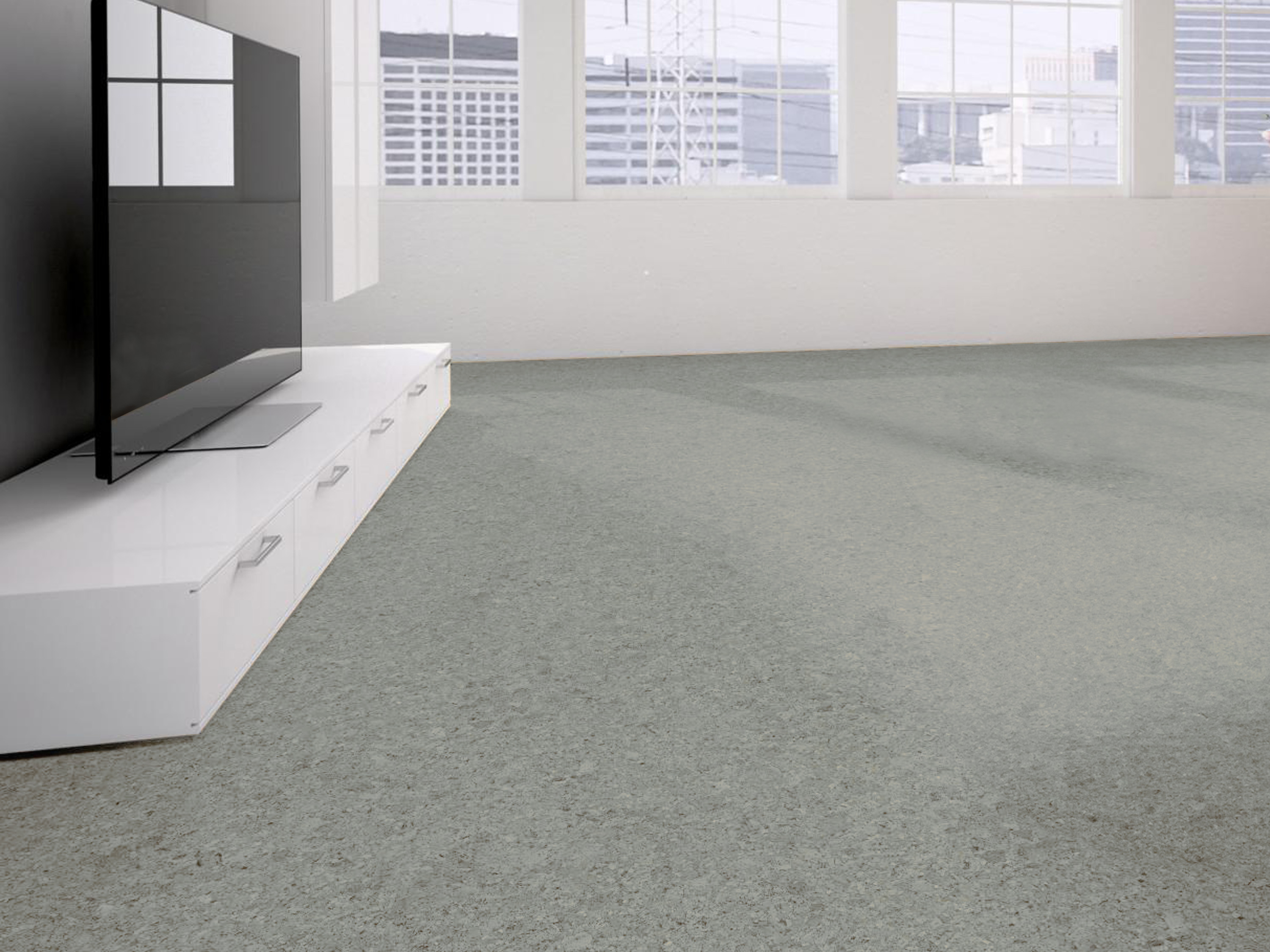 TRECOR® Klick Korkboden FORTI - 10 mm Stark - Farbe: Kieselgrau