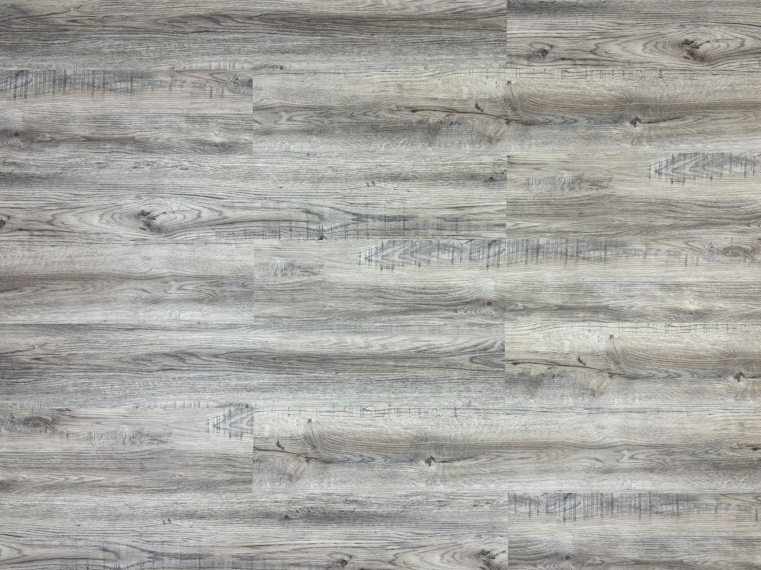 TRECOR® LVT Dryback Klebe-Vinylboden Eiche Rustikal Grau Landhausdiele – wasserfest, 2 mm stark, 0,3 mm Nutzschicht