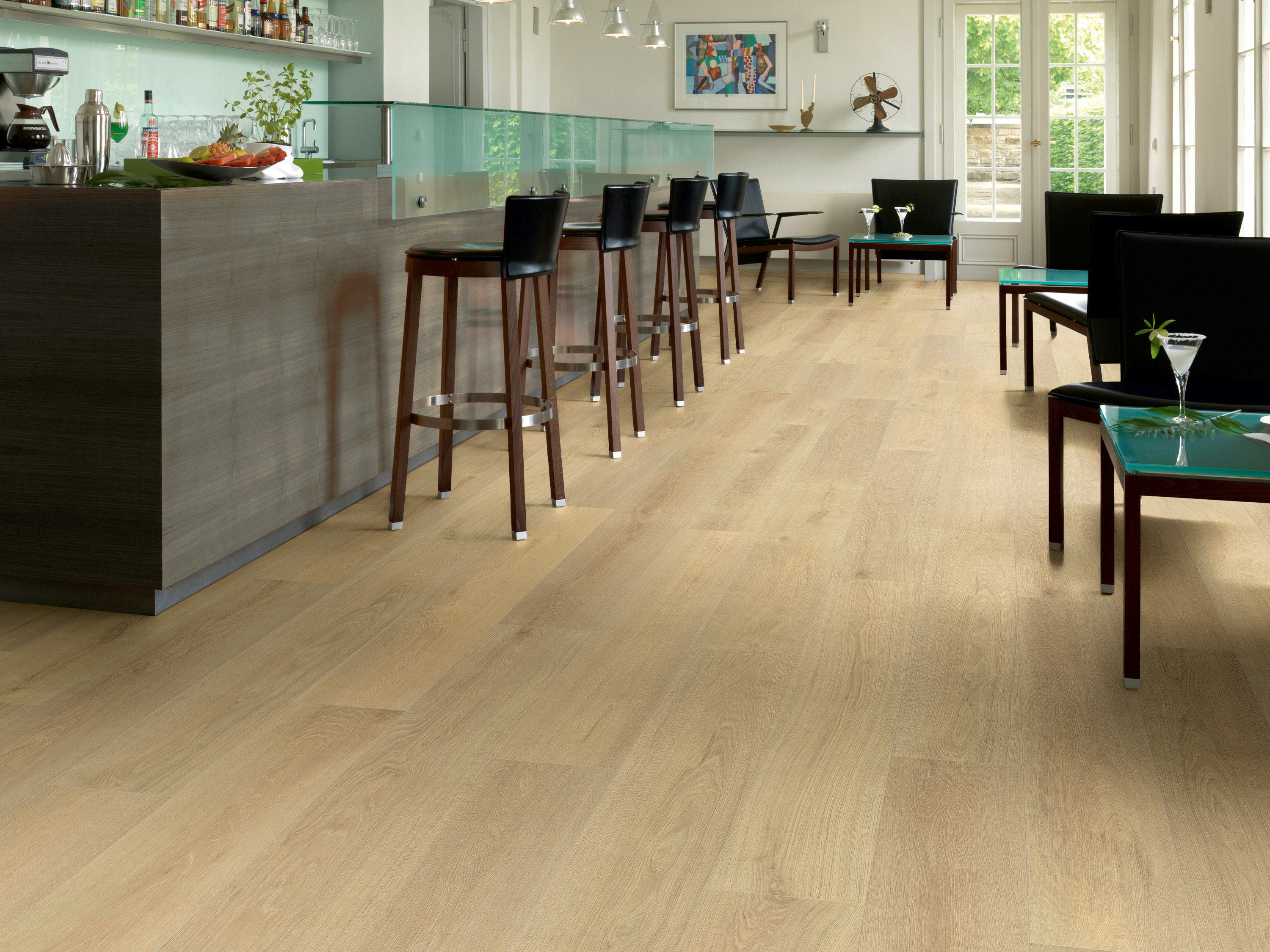 Klick-Designboden Blonde Montreux Oak K659 Organic Clever Silent Long 7 mm, integr. Trittschalldämmung
