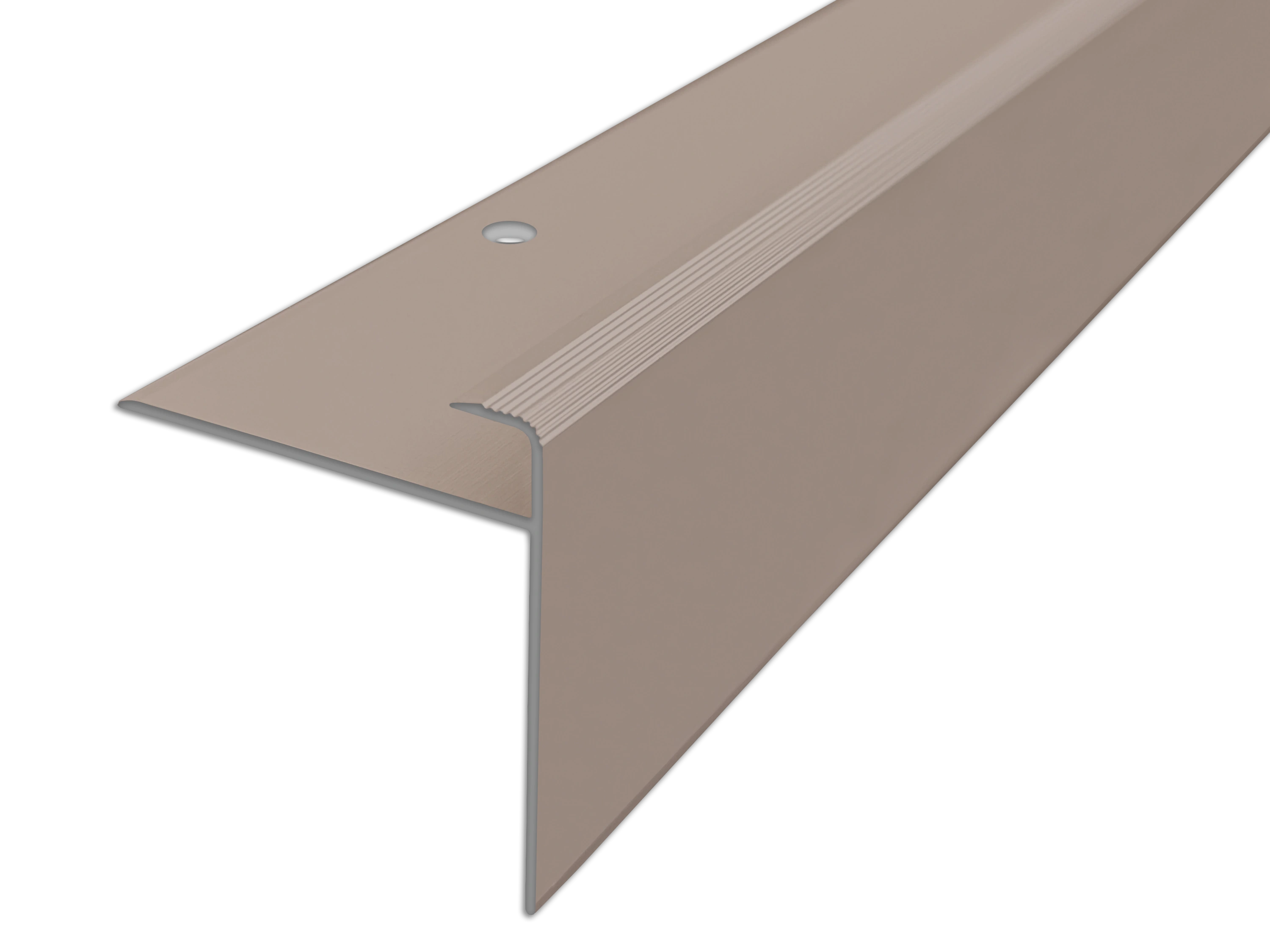 ufitec® Einschubprofil für Belagshöhe bis 10 mm | 44 mm Nase Treppen-/Stufen Abschlussprofil