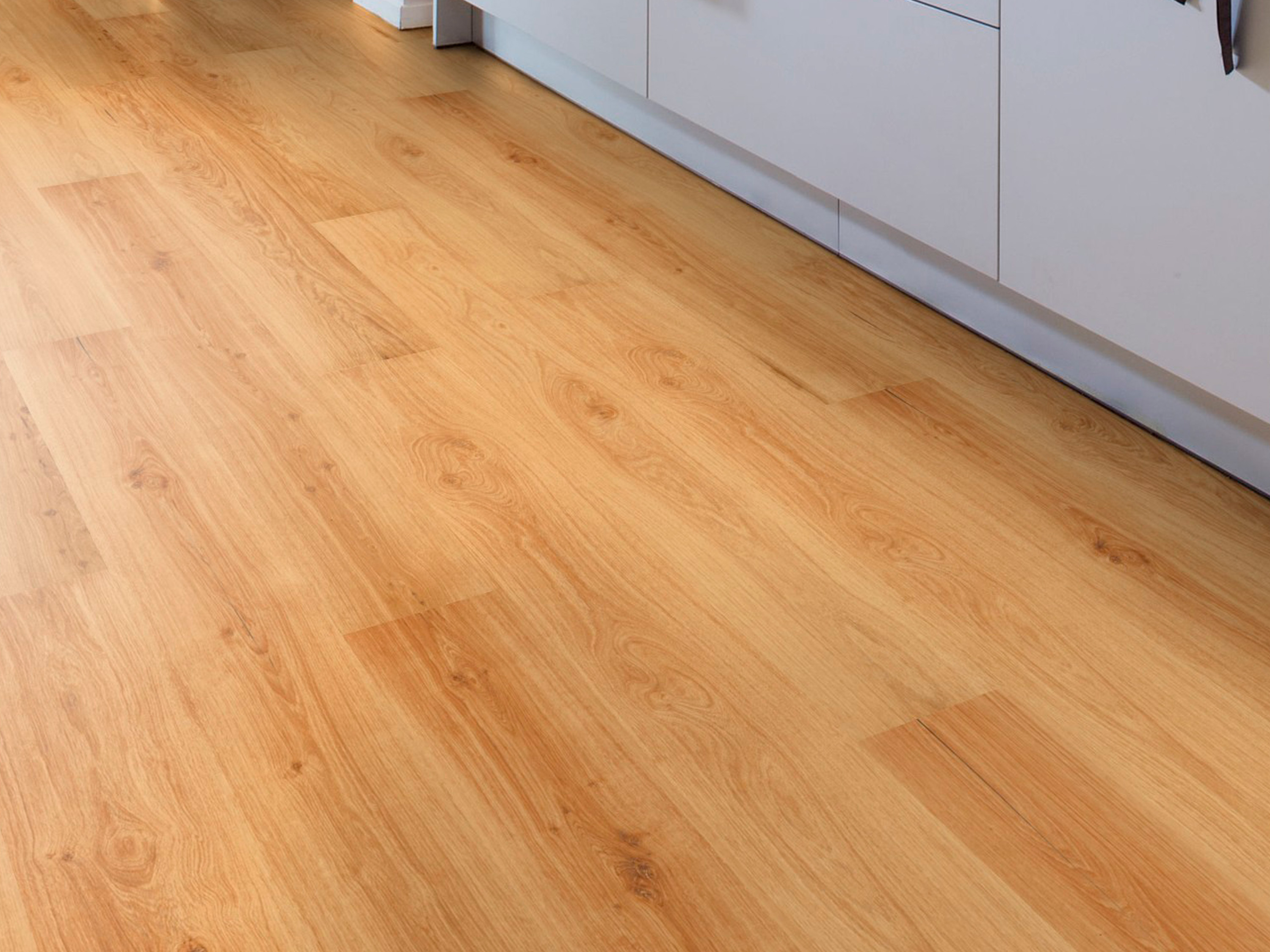 Kork Designboden Wood Basic - Matera Oak, digitalbedrucktes Korkfurnier