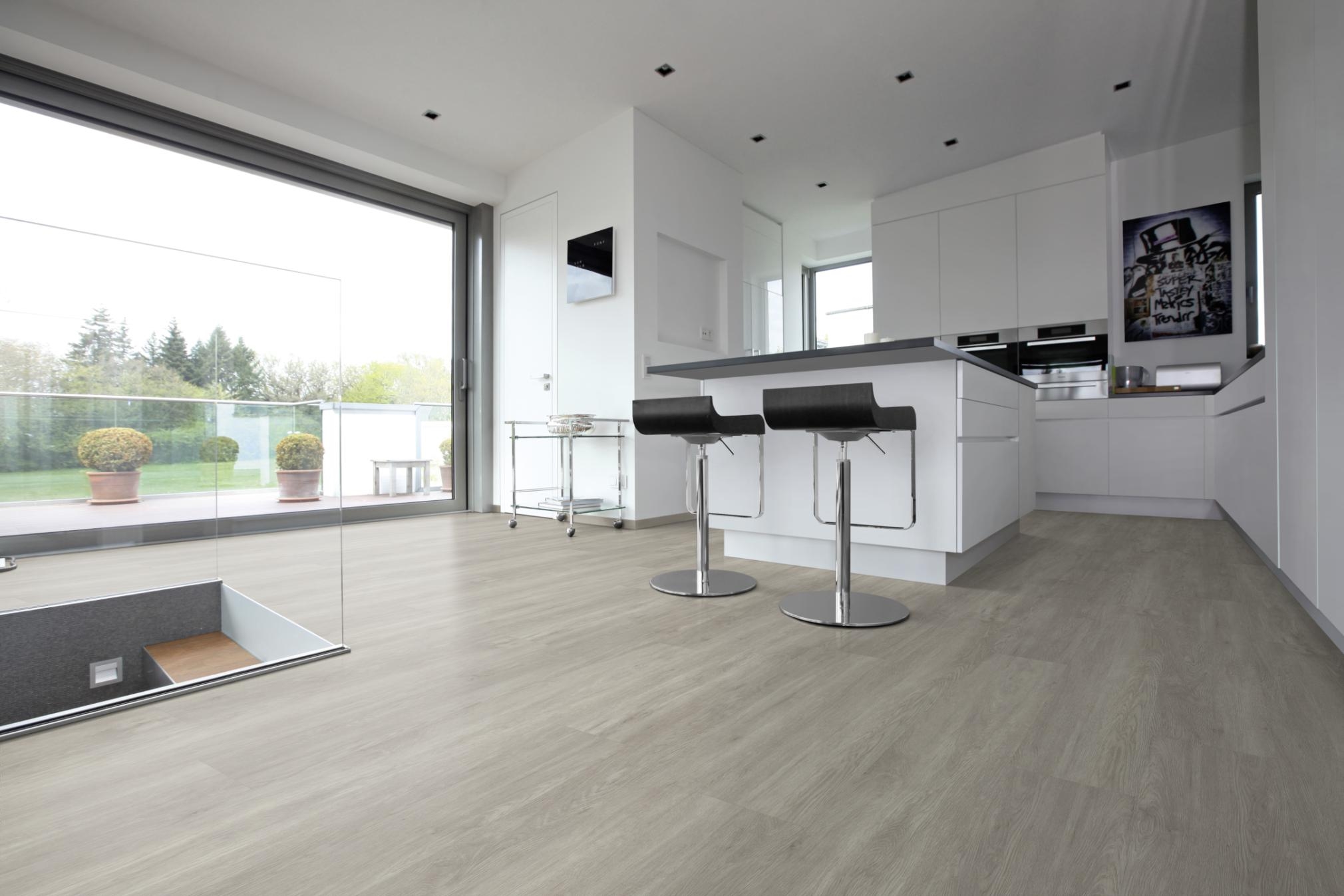 TRECOR® LVT Dryback Klebe Vinylboden Trend Oak White Landhausdiele - 2 mm starker Designboden