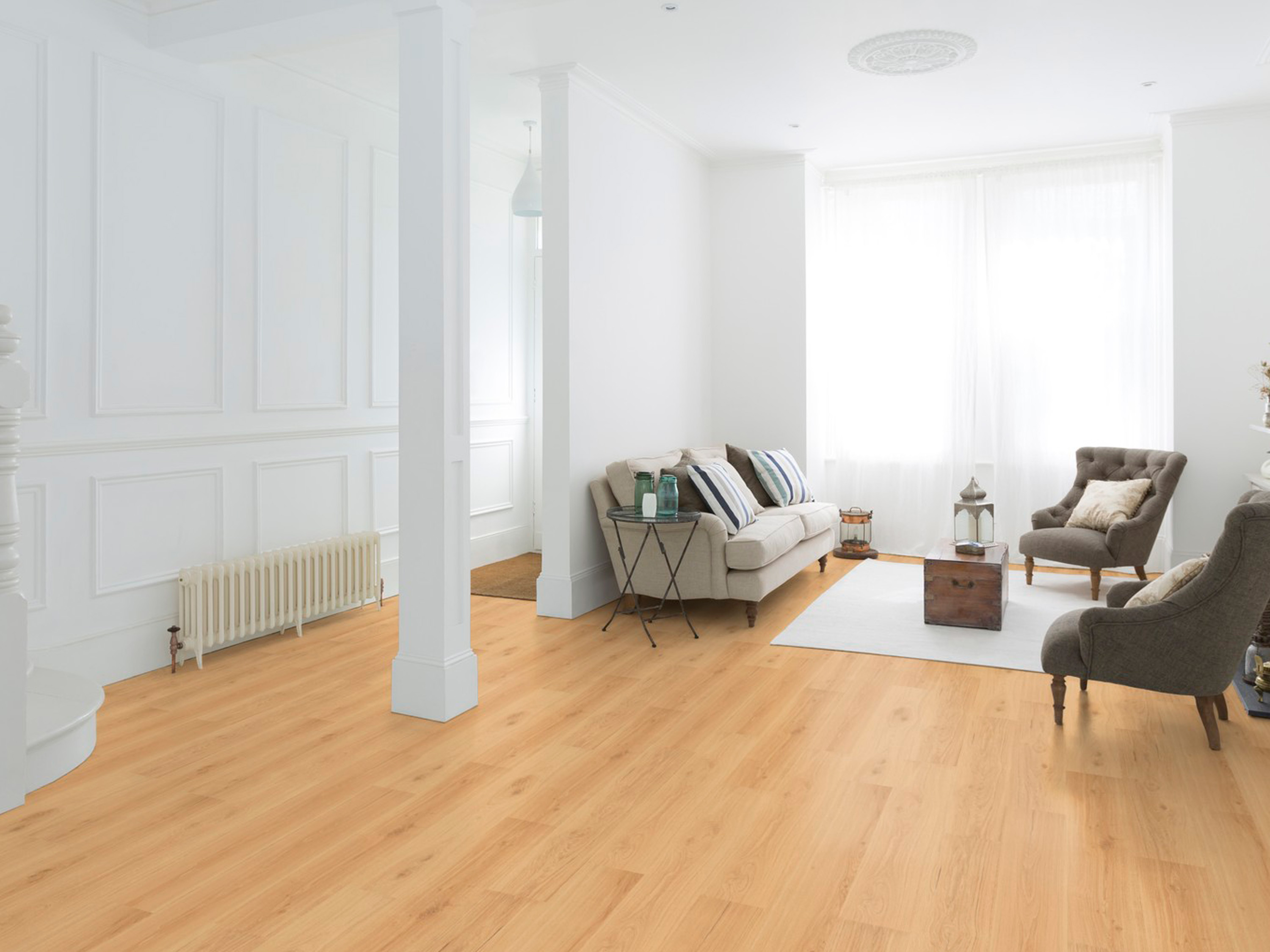 Kork Designboden Wood Basic - Napa Oak, digitalbedrucktes Korkfurnier