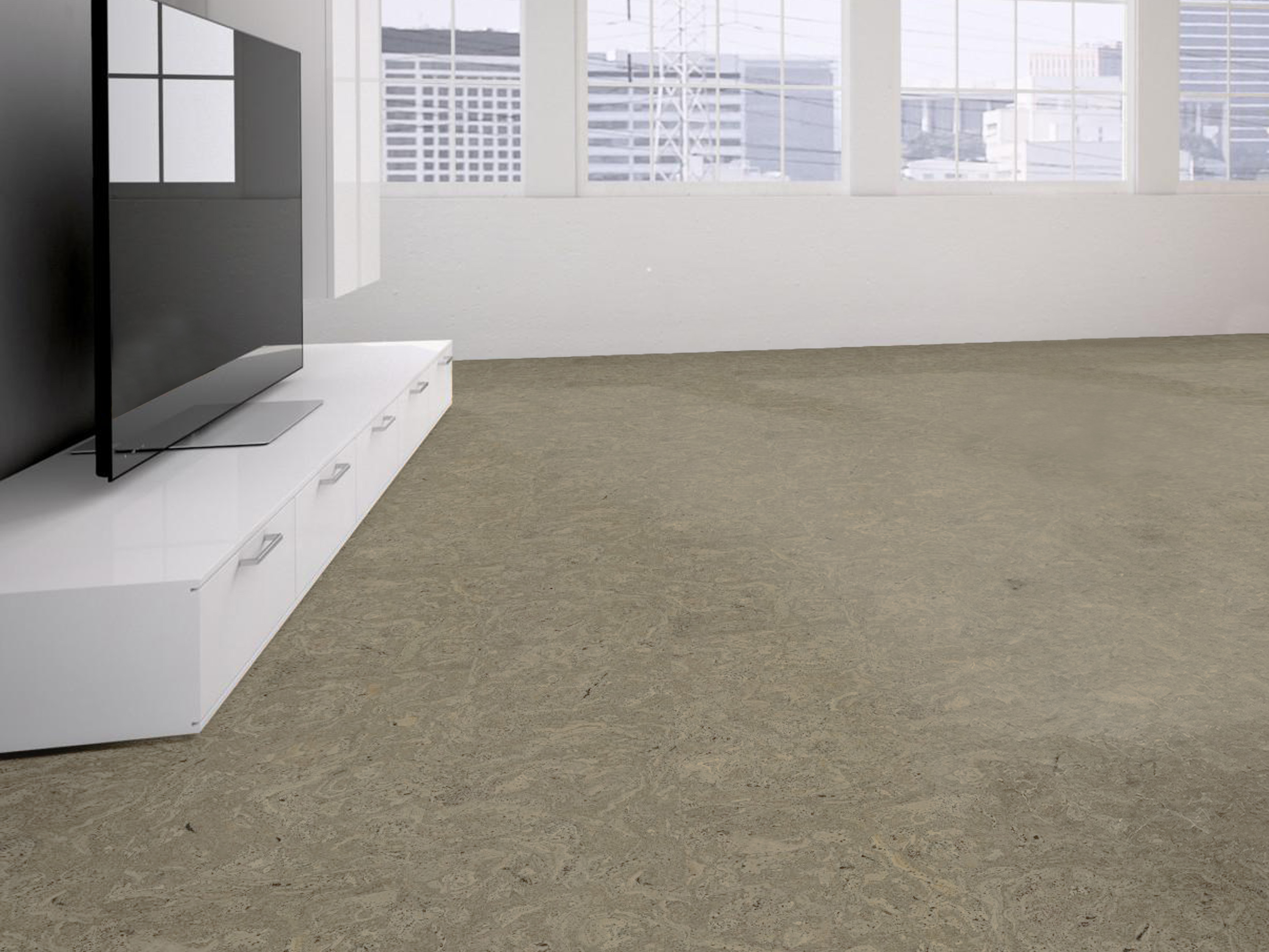 TRECOR® Klick Korkboden Stilo - 10 mm Stark - Farbe: Kieselgrau
