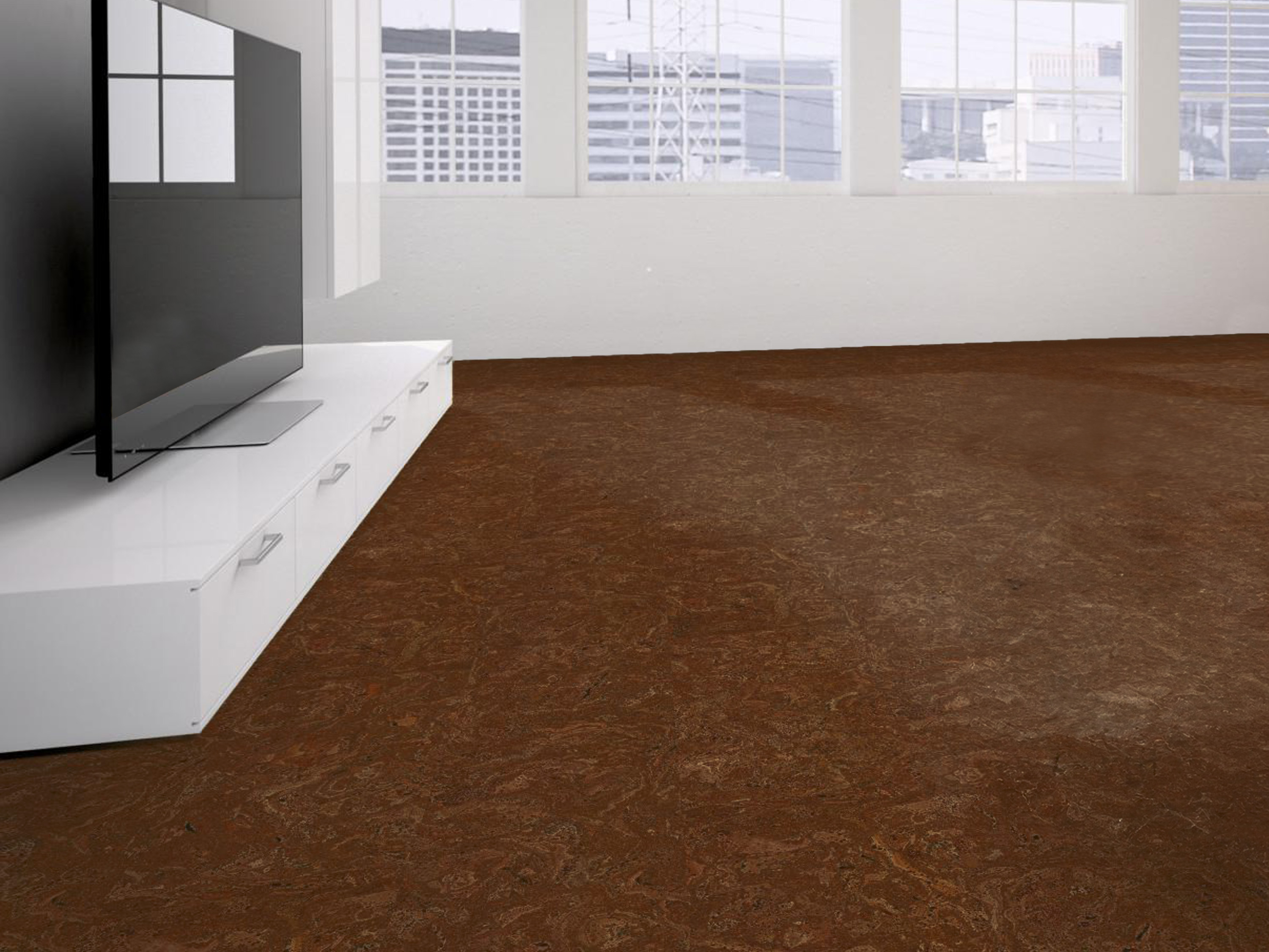 TRECOR® Klick Korkboden Stilo - 10 mm Stark - Farbe: Mahagonibraun