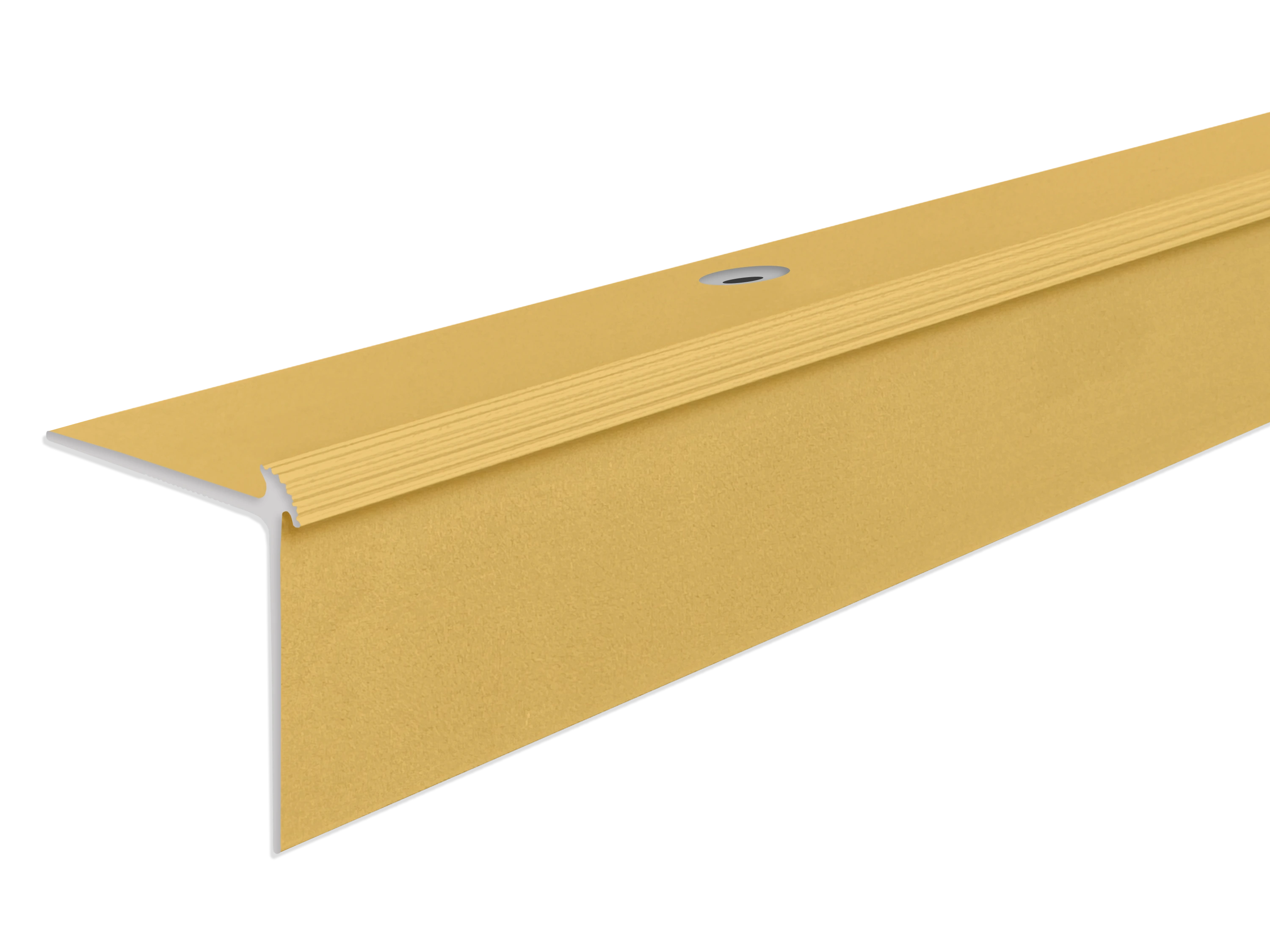 ufitec® Treppenkantenprofil beidseitig für Vinylböden für Belagshöhen von 2 mm - Alu eloxiert