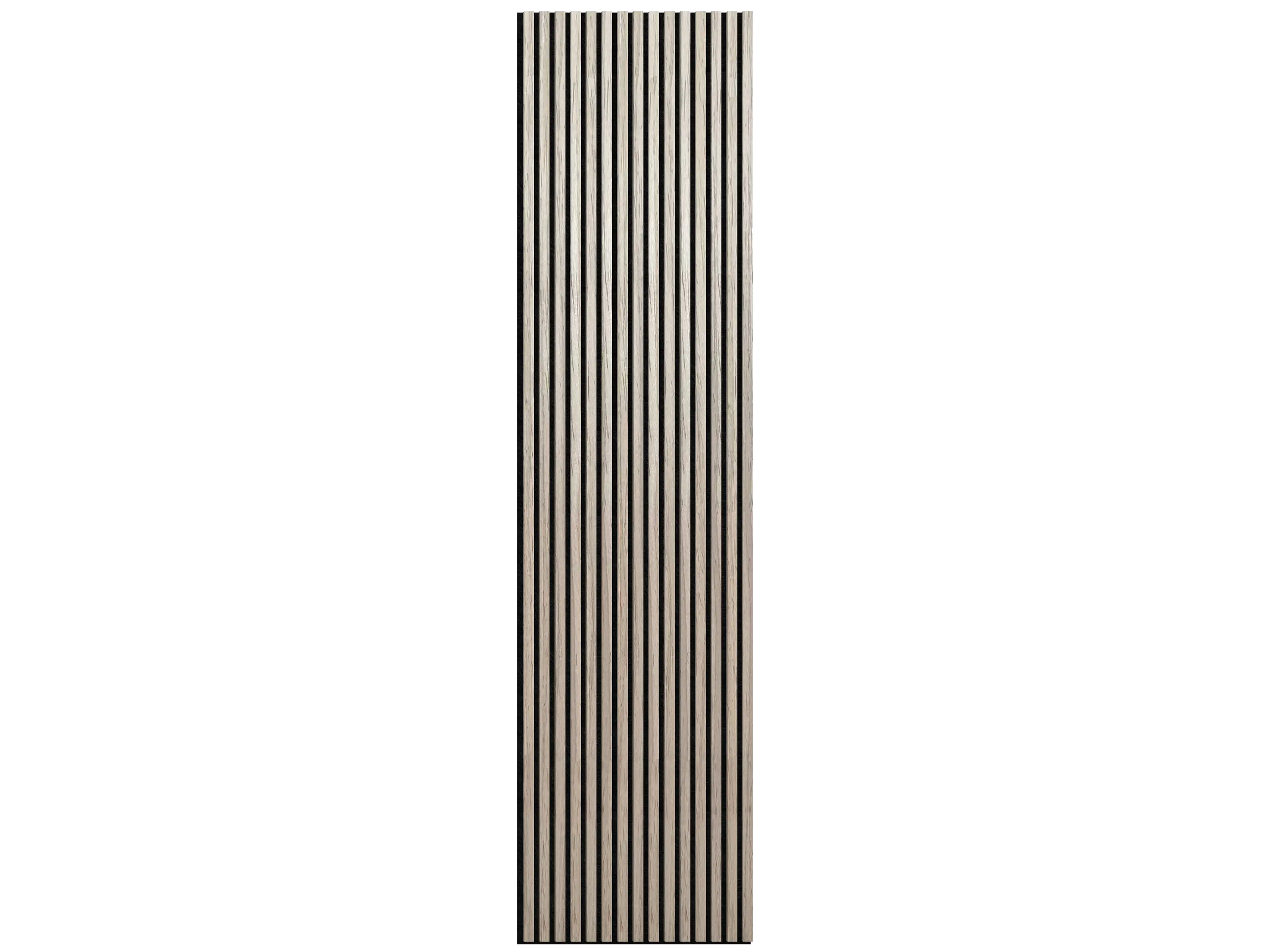 Akustikpaneele Wandpaneele Echtholz Lamellen Wandverkleidung - Eiche Silver zur Schalldämmung