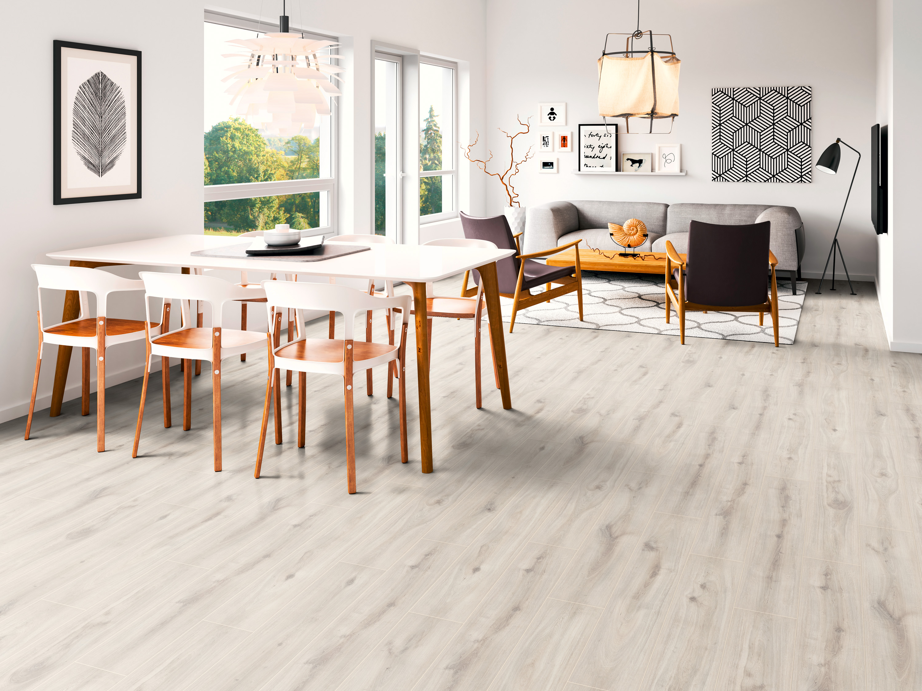 Klick-Designboden Misty Plains Oak K231 Organic Classic 8 mm, mit O.R.C.A Technologie
