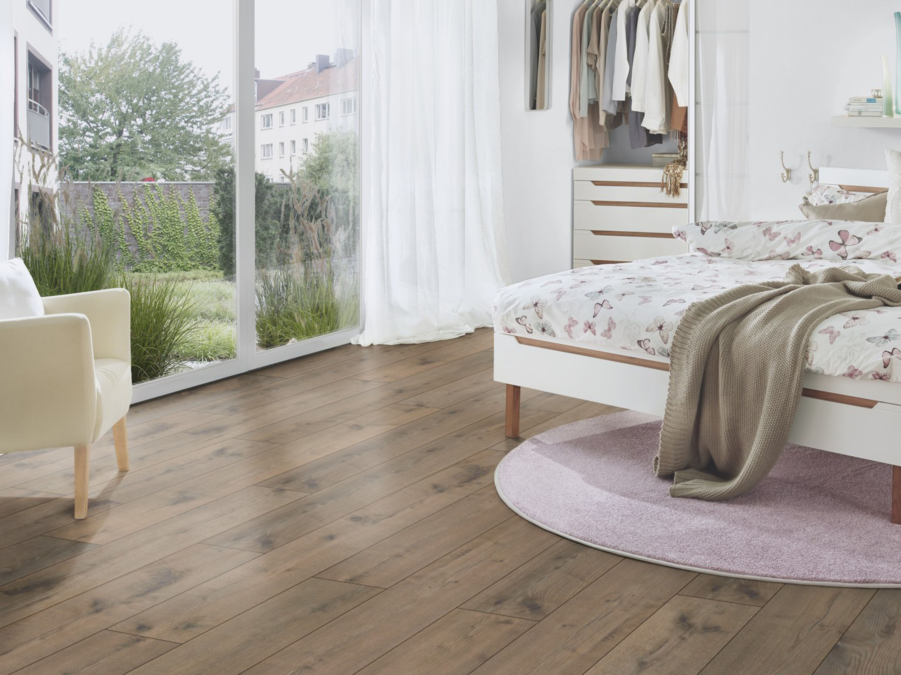 Klick-Designboden Hare Tegernsee Oak K664 Organic Clever Silent Long 7 mm, integr. Trittschalldämmung
