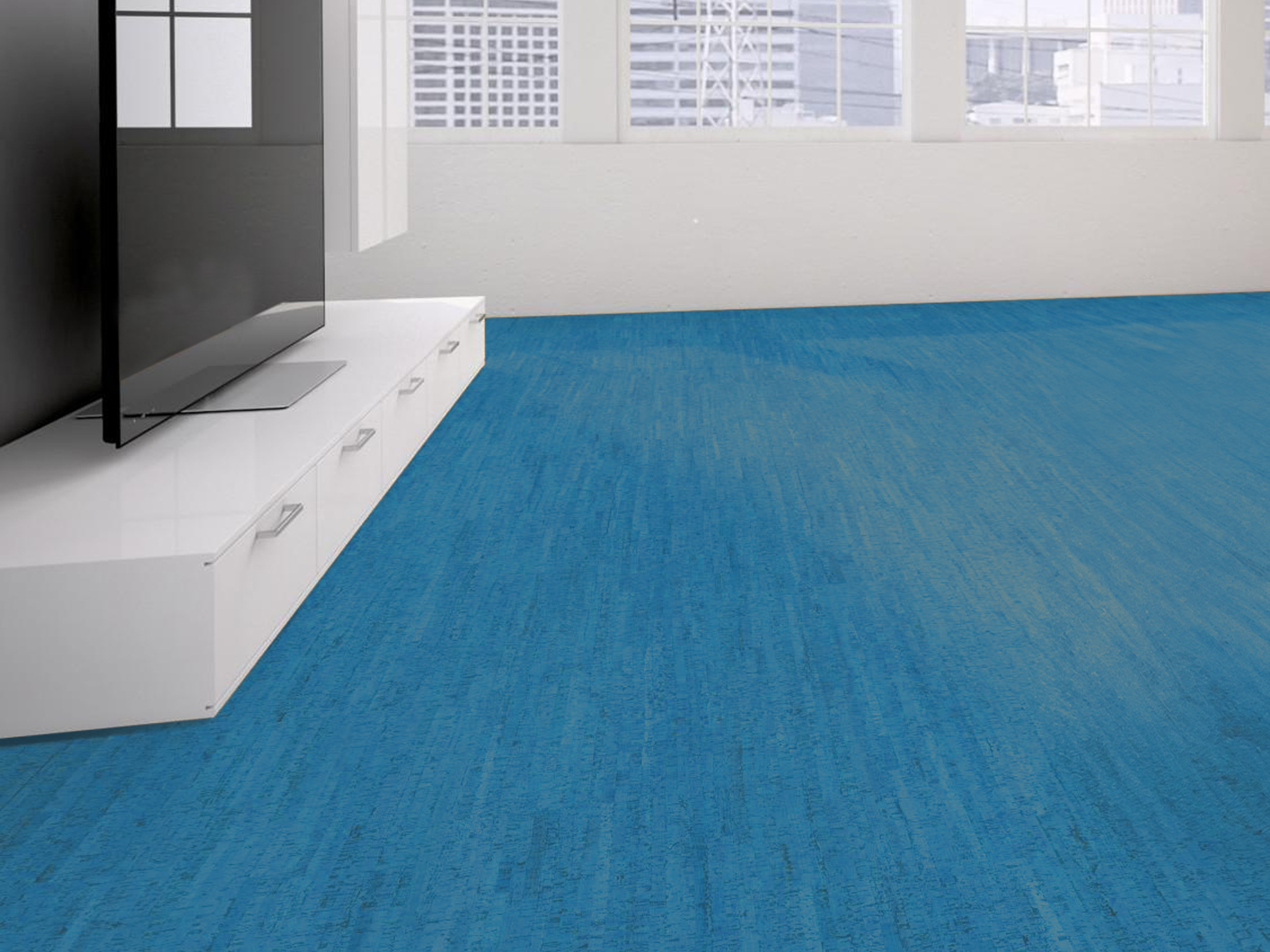 TRECOR® Klick Korkboden Mazara - 10 mm Stark - Farbe: Himmelblau