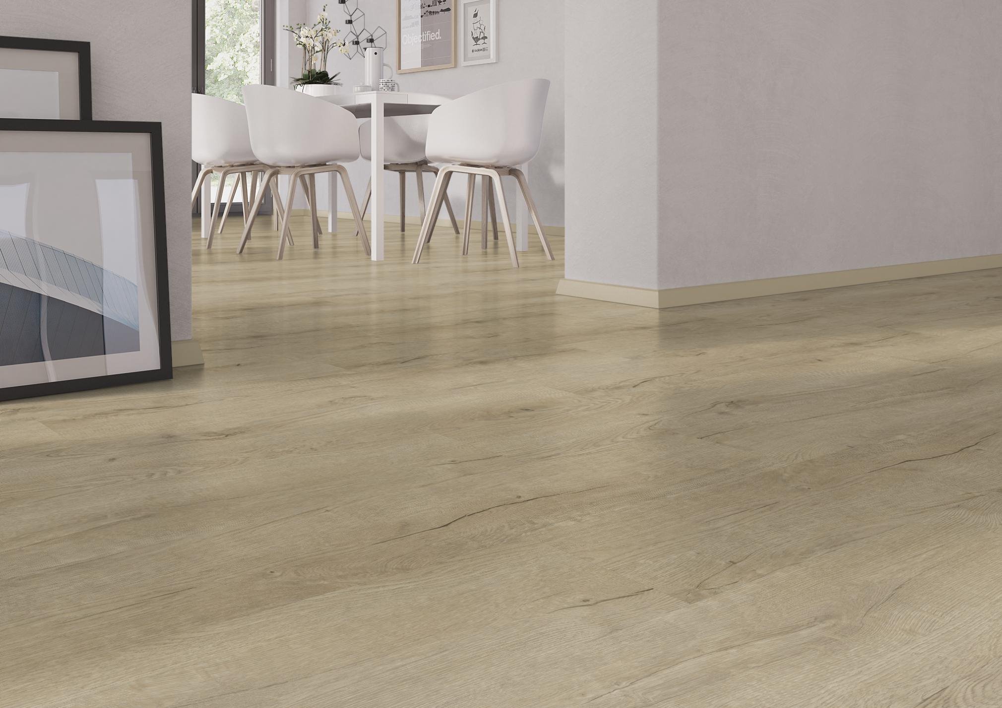 TRECOR® LVT Dryback Klebe Vinylboden Prestige Eiche Beige Landhausdiele - 2,5 mm starker Designboden